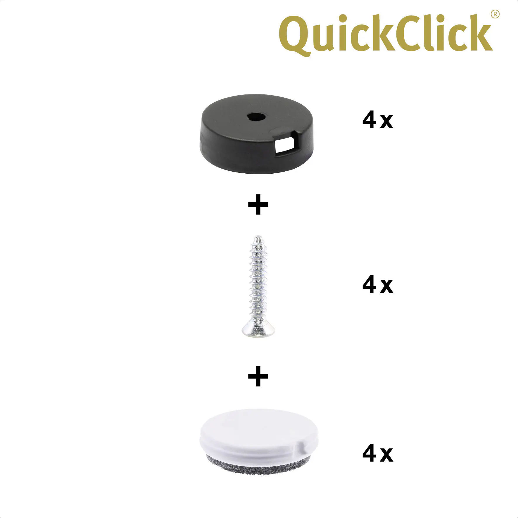 Wagner Möbelgleiter zum Anschrauben Ultrasoft grau schwarz Ø 20 mm - 4 Stück Wagner Möbelgleiter zum Anschrauben Ultrasoft grau schwarz Ø 20 mm - 4 Stück