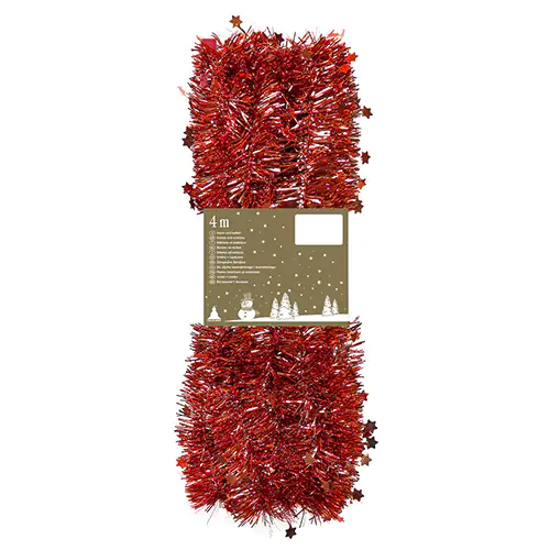 Sternchengirlande rot 4 Meter