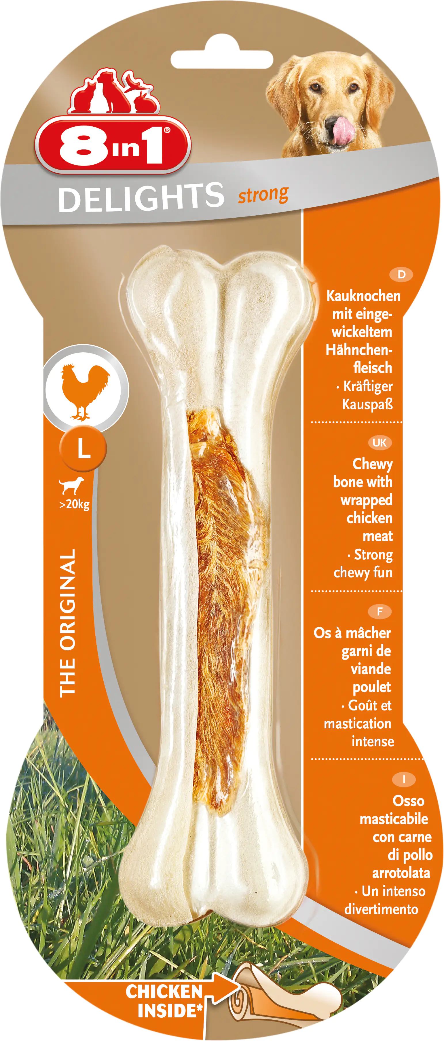8in1 Kauknochen Delights Strong L 8in1 Kauknochen Delights Strong L