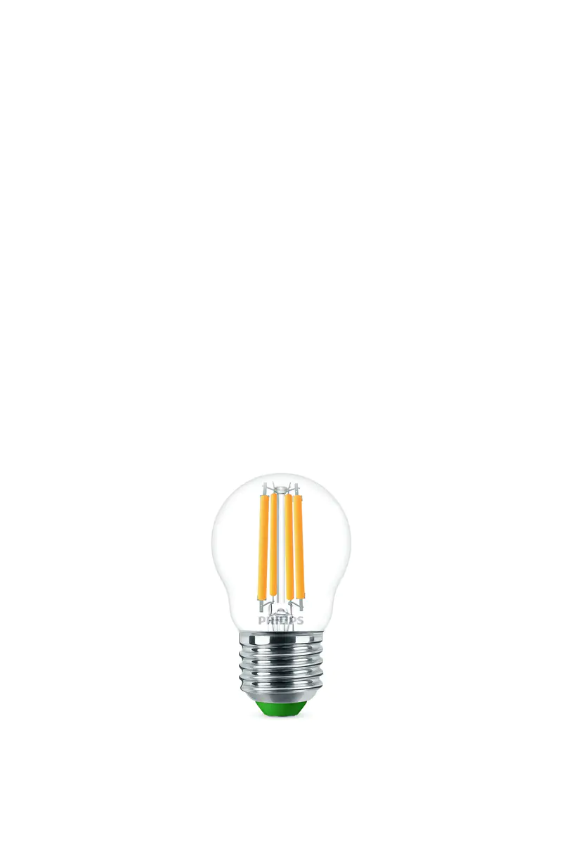 Philips LED-Leuchtmittel Filament Tropfenform P45 E27 2,3W warmweiß klar