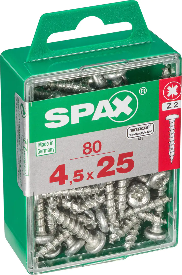 Spax Universalschrauben 4.5 x 25 mm TX 20 - 80 Stk.