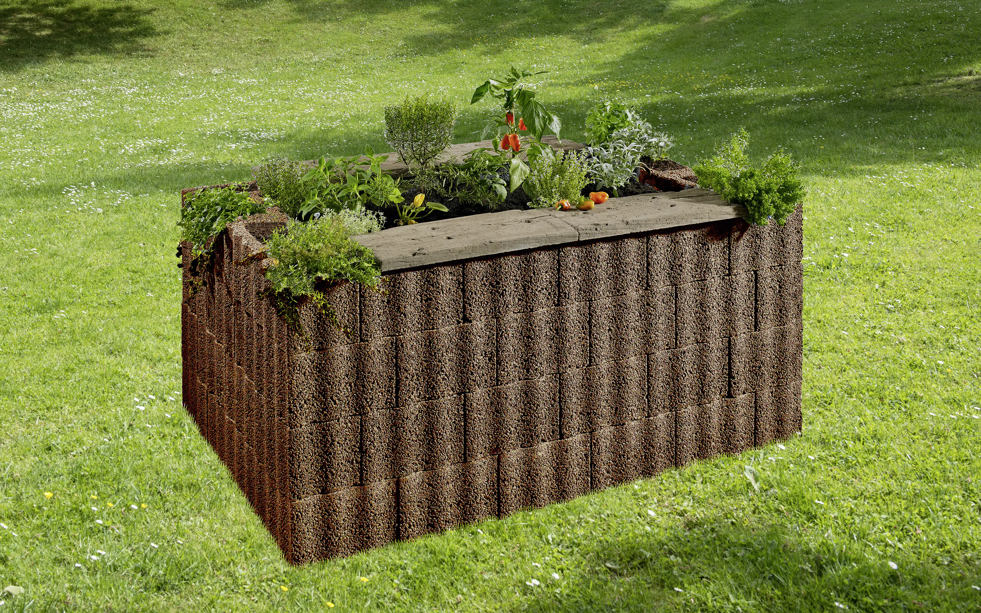 2077881026878_4 Kann Hochbeet-Set Wellino 170 x 110 x 80 cm braun