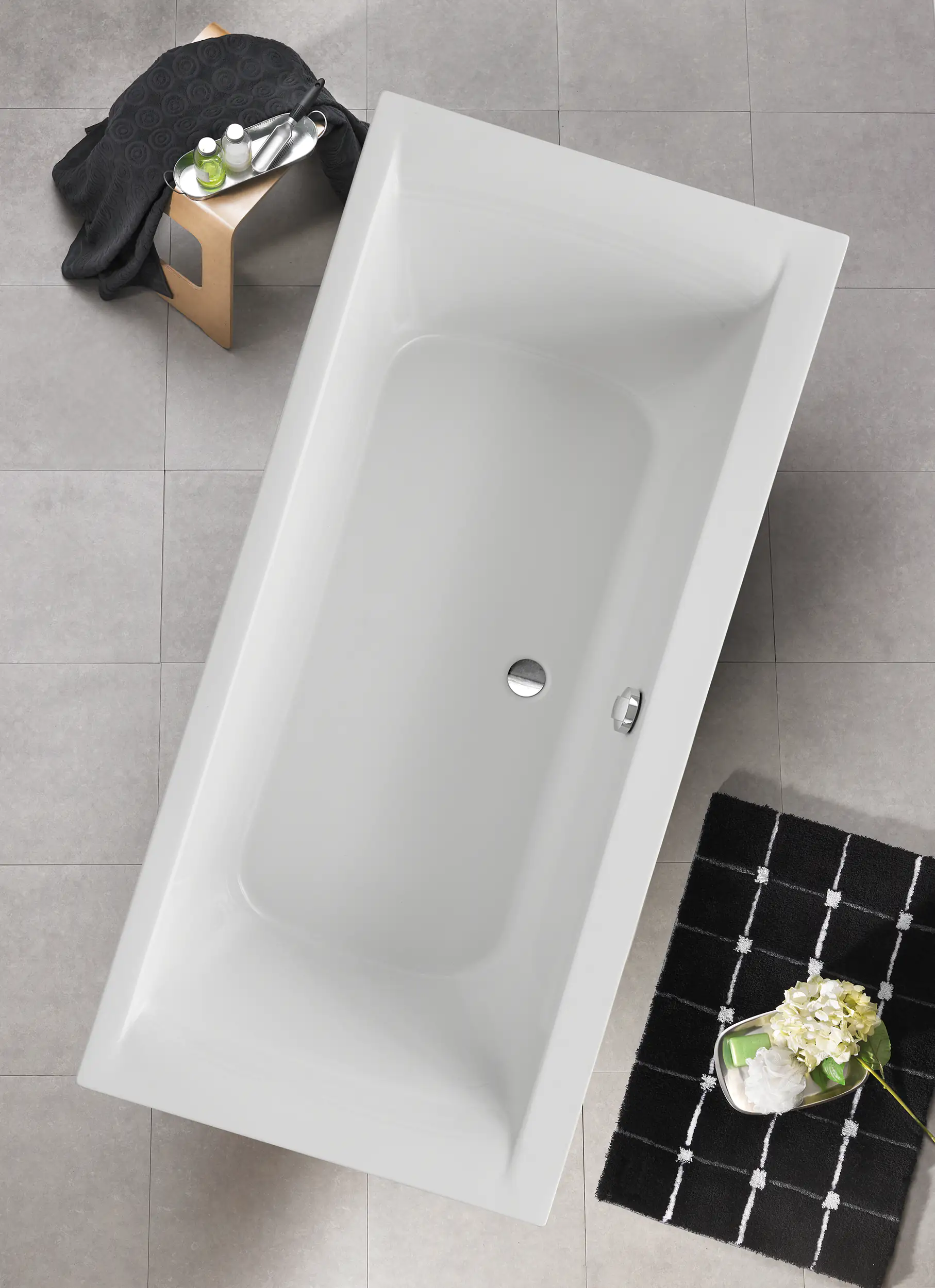 Ottofond Körperformbadewanne Tampico 180 x 80 cm, weiß