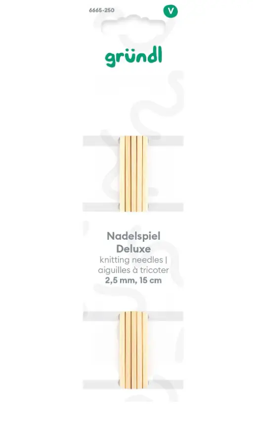 Gründl Nadelspiel Deluxe 2,5 mm 15 cm