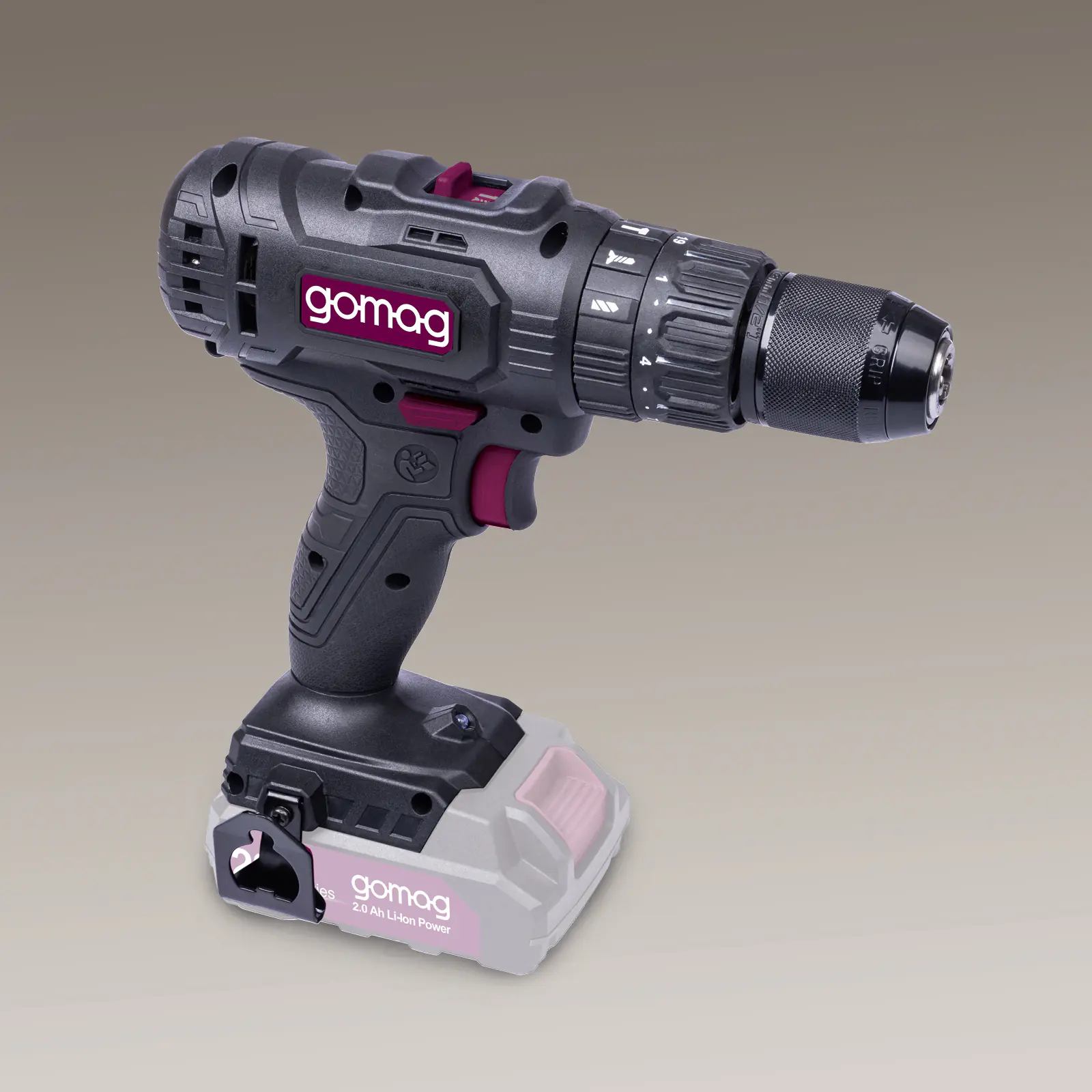 Gomag Akku-Schlagbohrschrauber GO-SBS45 20 V inkl. 2 Ah Starter-Kit