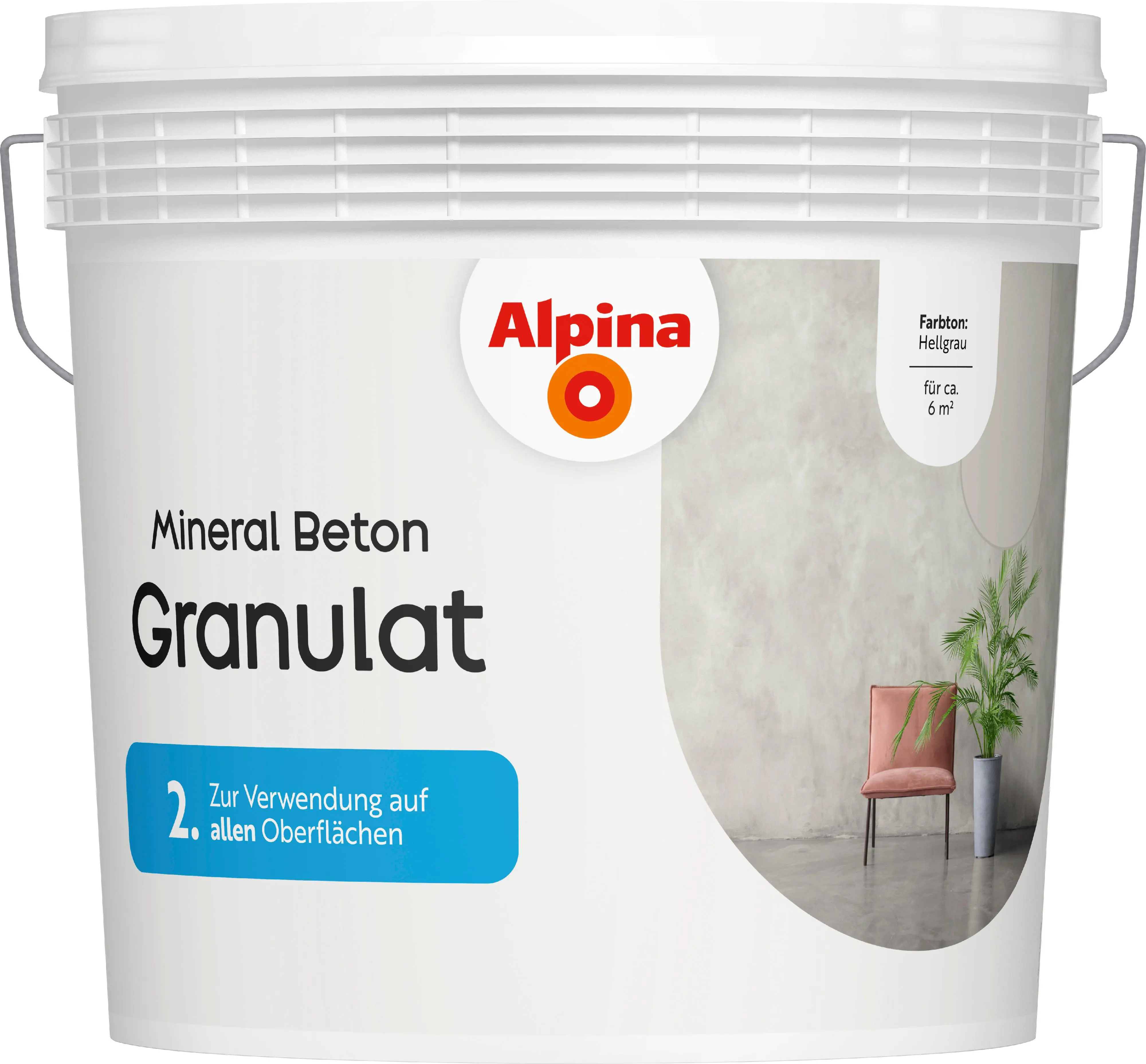 Alpina Mineral Beton Granulat hellgrau 6 kg