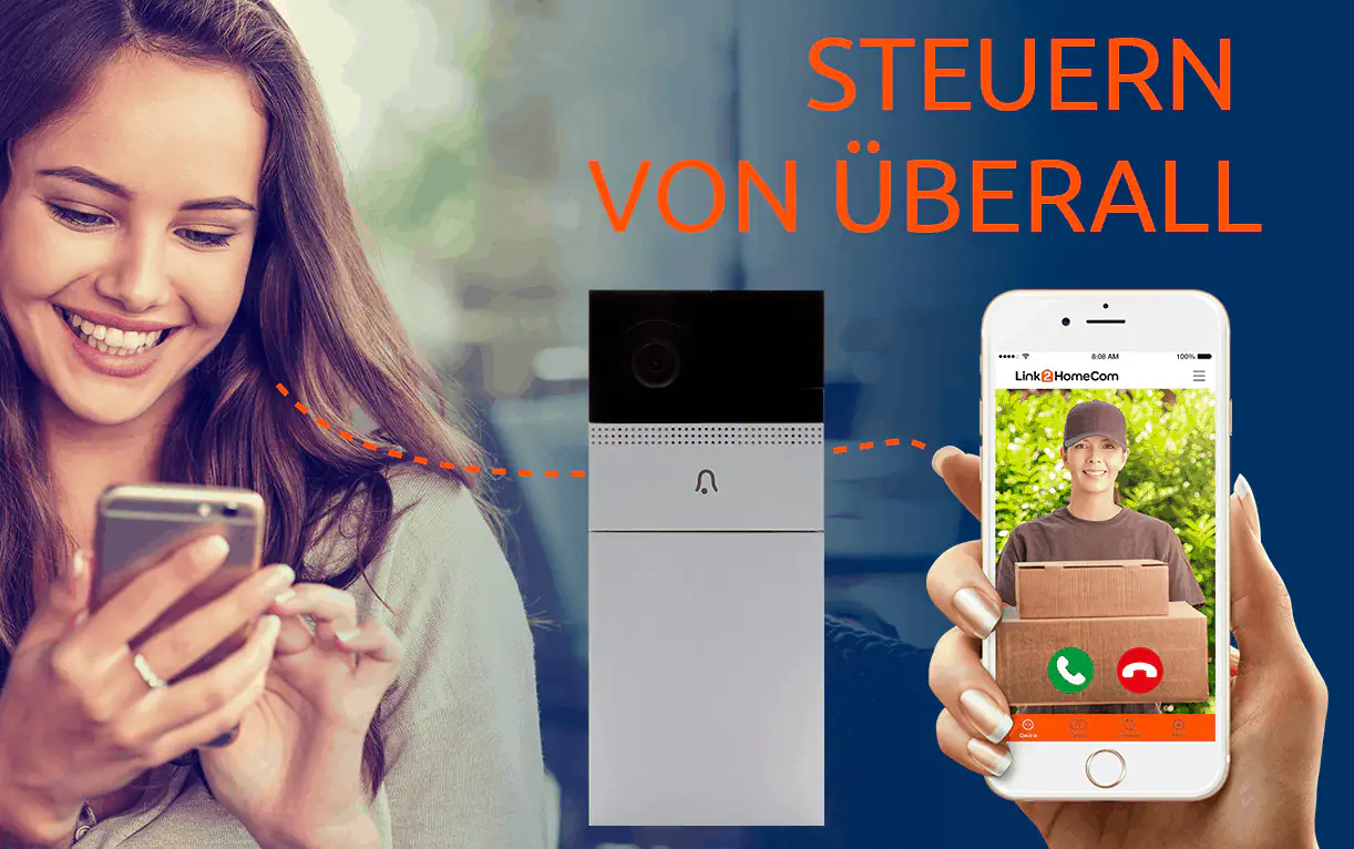 Link2Home WiFi Video-Türsprechanlage mit Link2Home App, Wifi