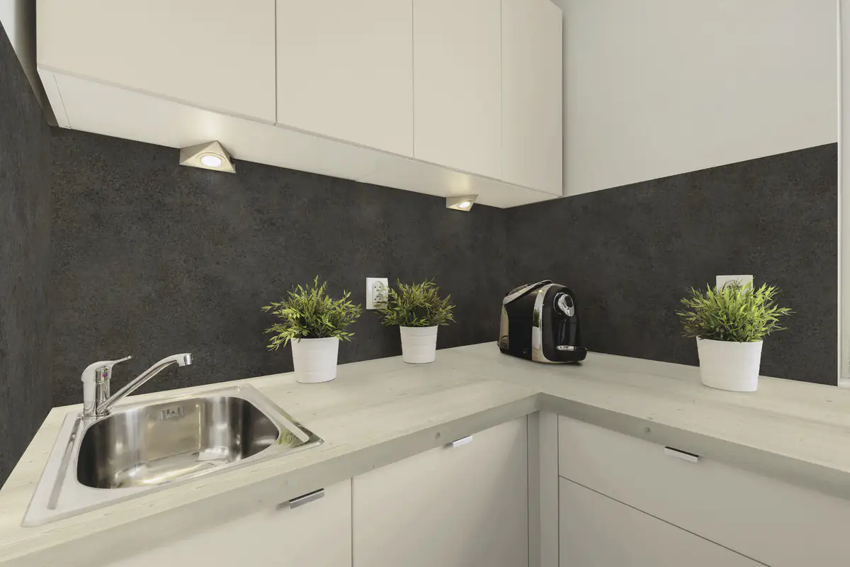 Nischenrückwand Mocca 410 cm, 640 x 15 mm