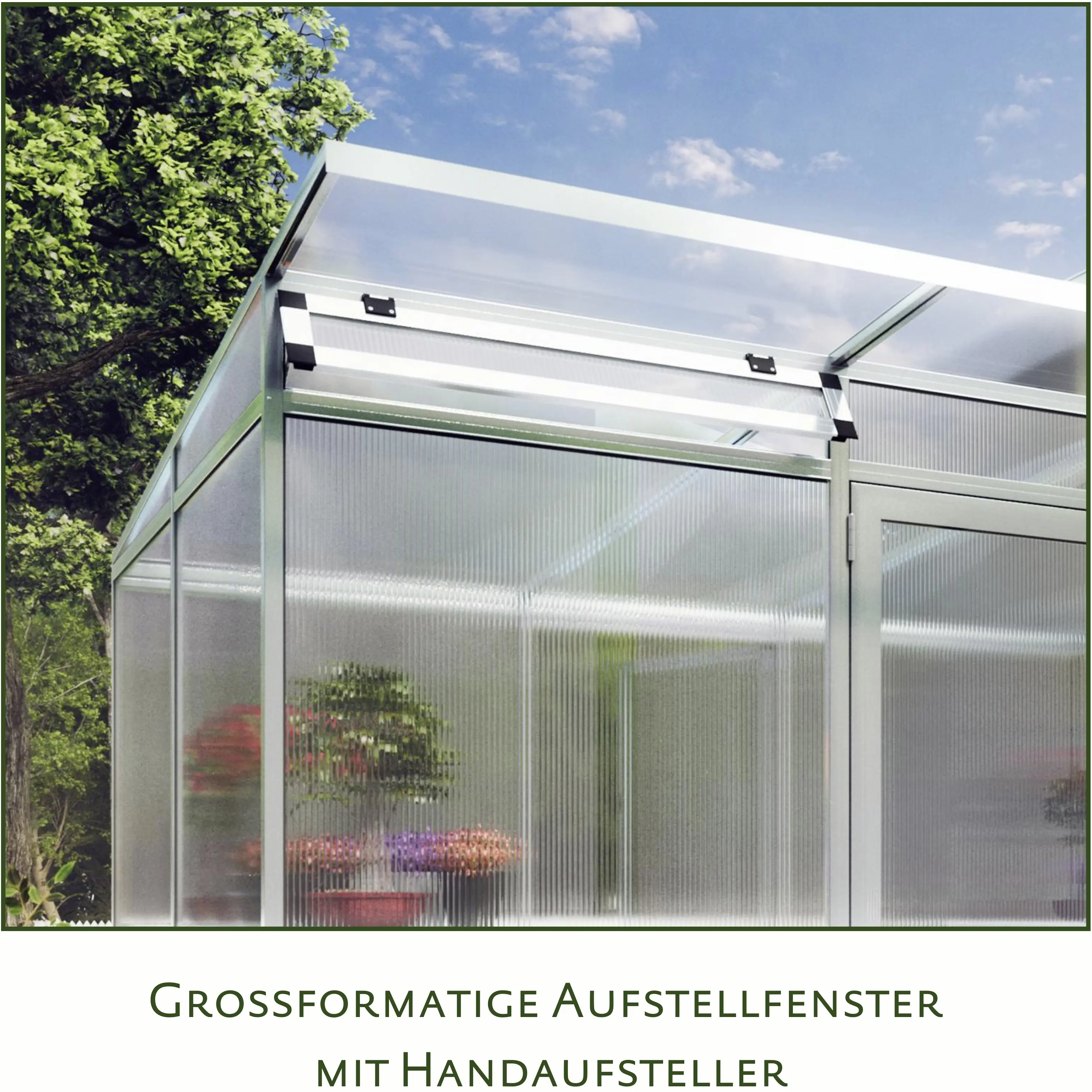 KGT Alu-Gewächshaus Linea II 297 x 204 cm KGT Alu-Gewächshaus Linea II 297 x 204 cm