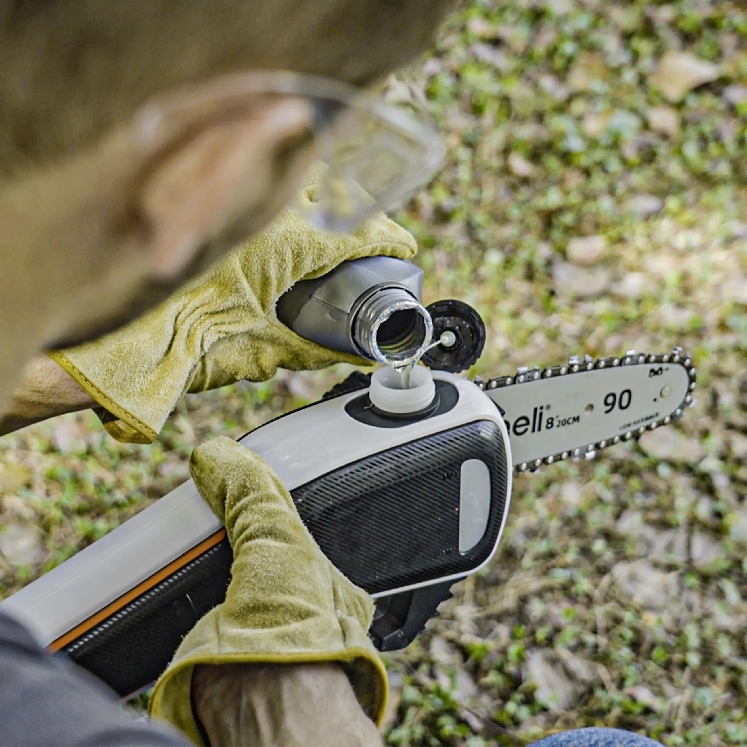 Litheli Akku-Hochentaster, 2 Ah, Schwertlänge: 200 mm, Länge Stiel: 340 cm