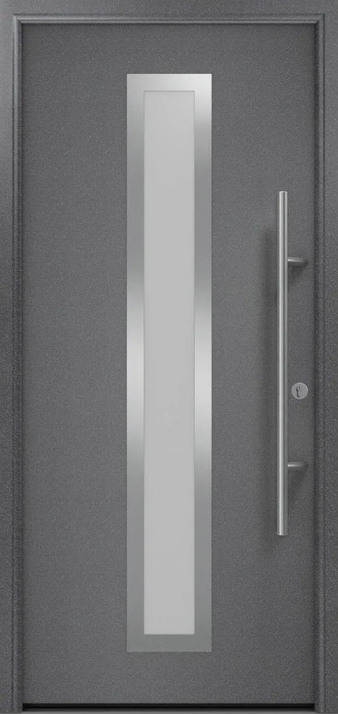 EcoStar Haustür ISOPRO Secur IPS 700S RC2 anthrazit metallic 110 x 210 cm