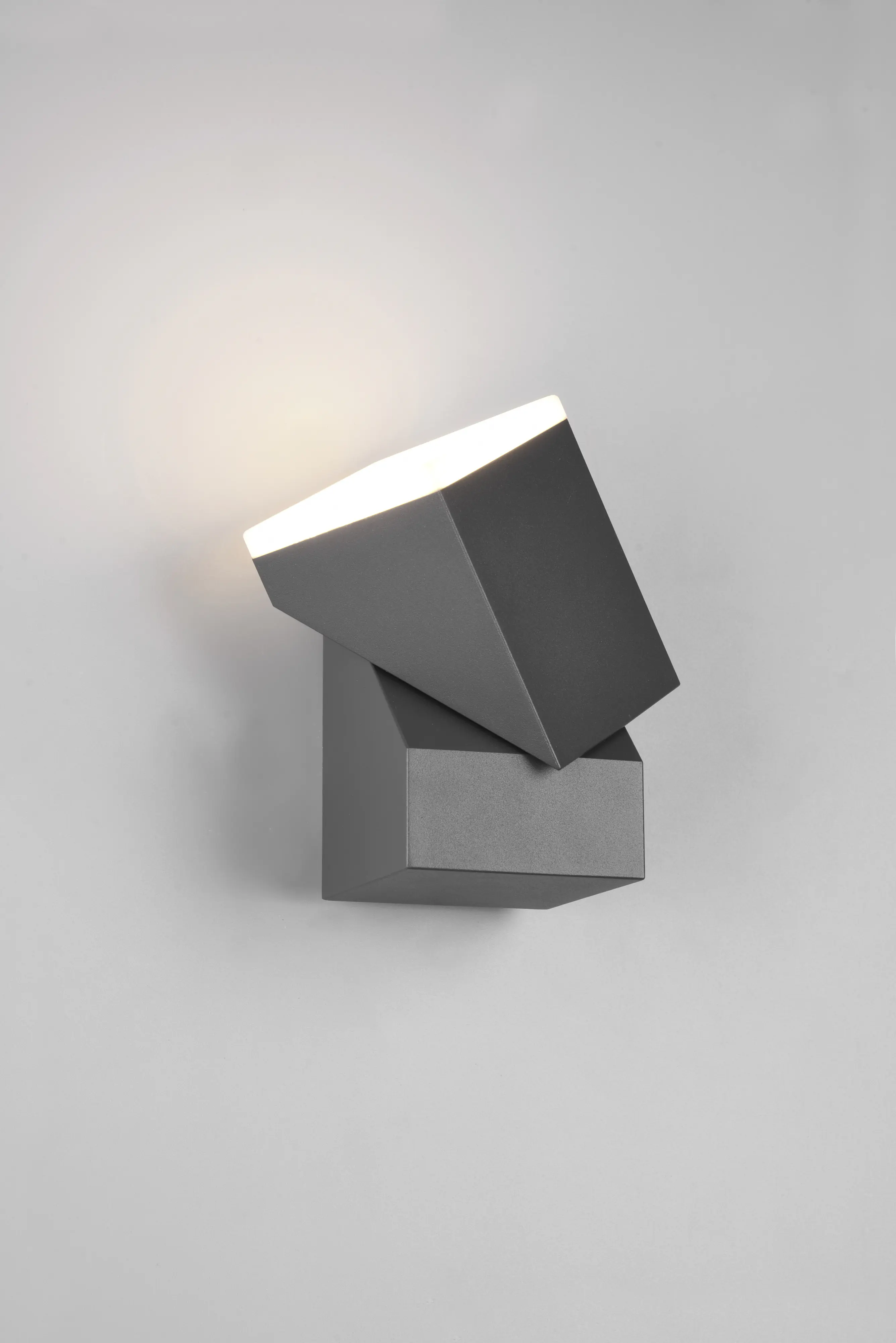 Trio LED Wandleuchte Avon innen/außen anthrazit schwenkbar 7W warmweiß