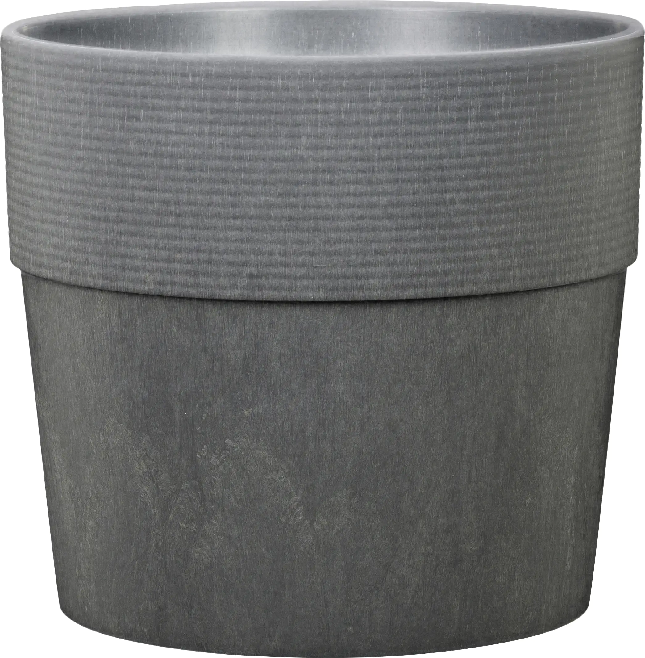 Scheurich Pflanzgefäß Groove Ø 28 x 26 cm anthrazit-carbon
