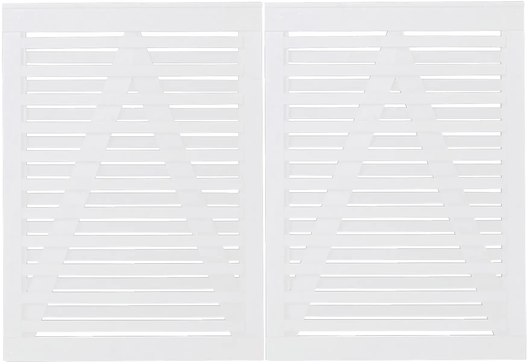 Plus Doppeltor Osaka 200 x 136 cm RAL 9010 Weiß Plus Doppeltor Osaka 200 x 136 cm RAL 9010 Weiß