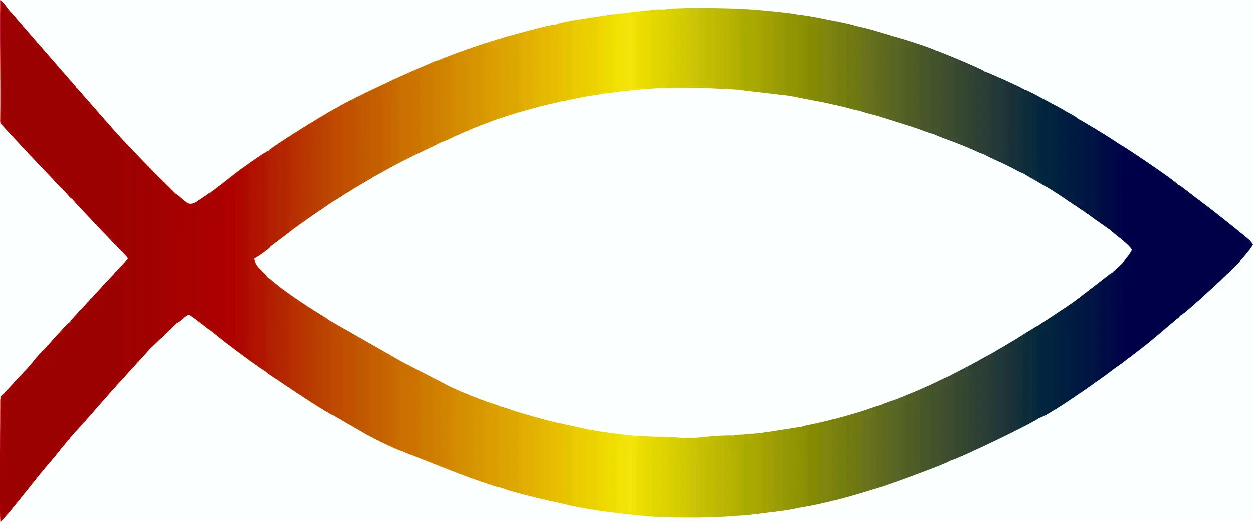 Hermann Schütz Aufkleber Christusfisch bunt Dimension 120x50mm