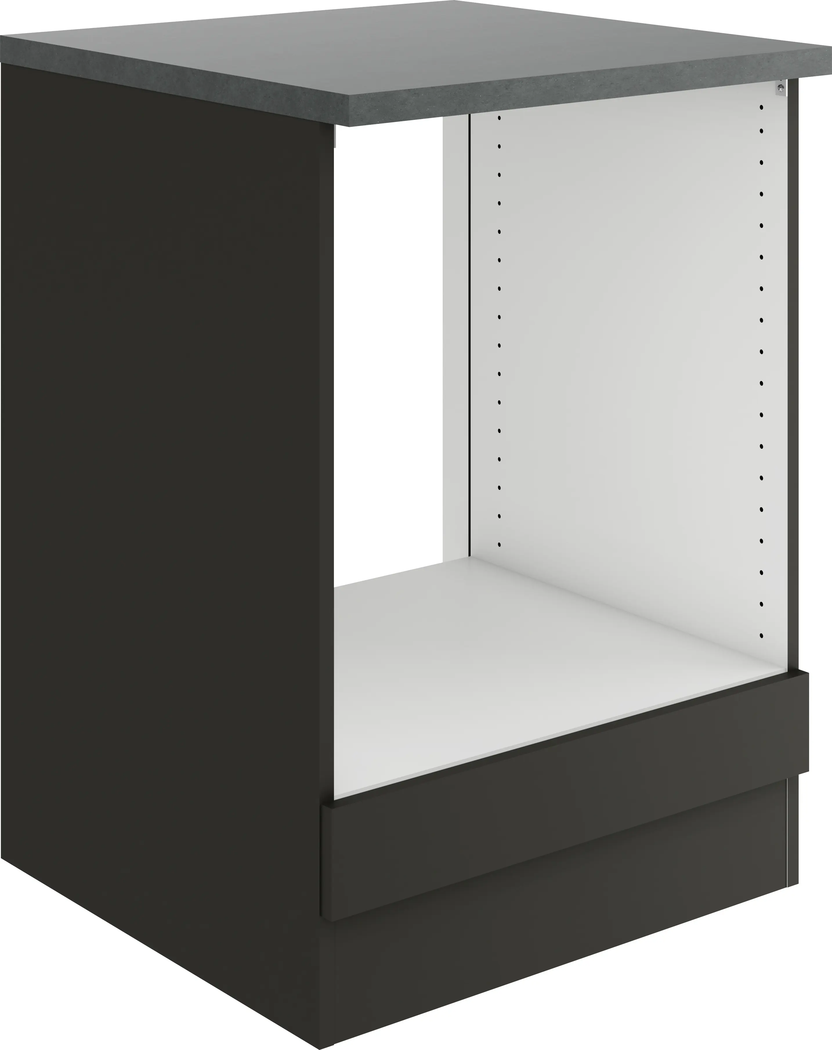 Optifit Herdumbauschrank Madrid 420 anthrazit 60 cm