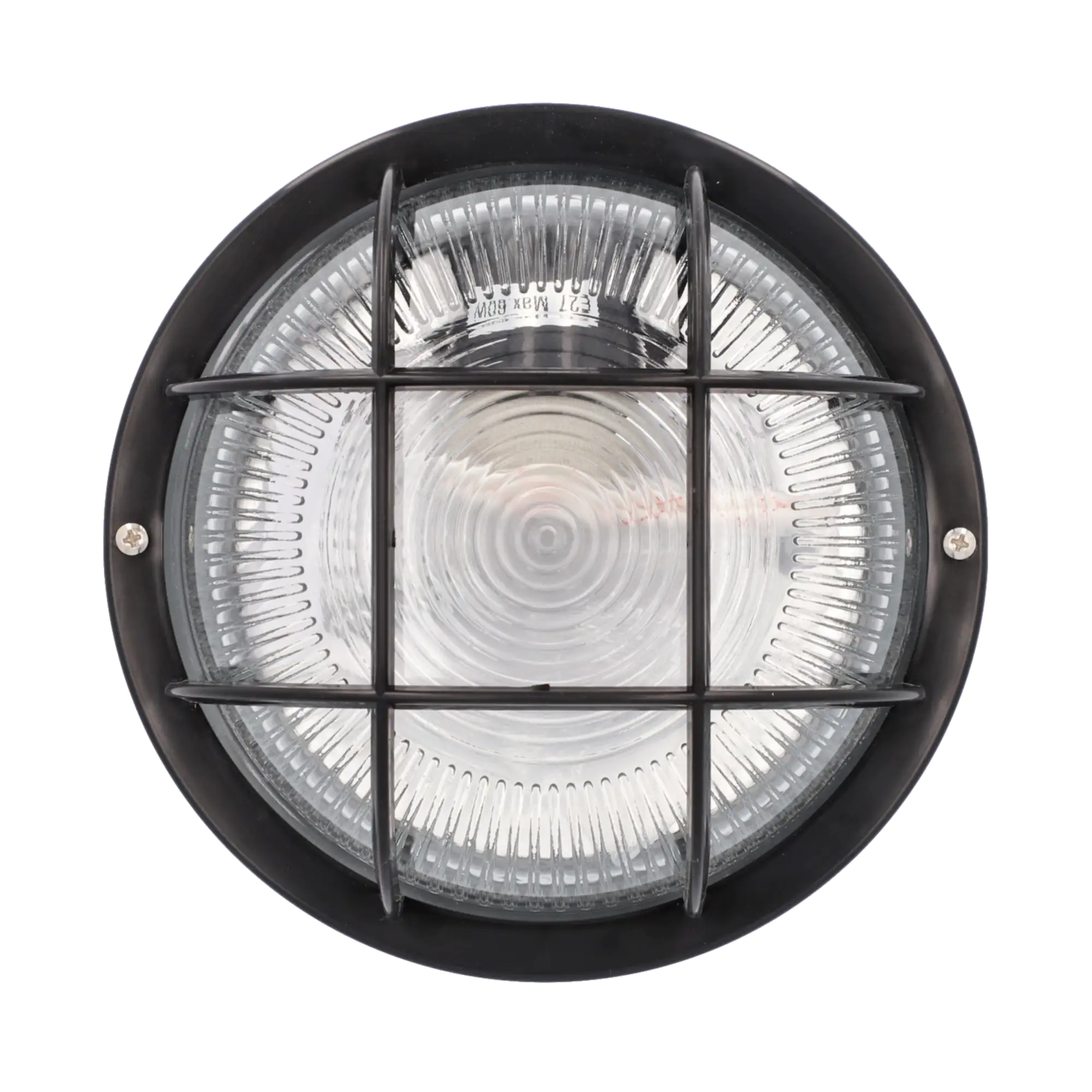 Unitec Rundleuchte PVC-Korb schwarz Ø 18,5 cm