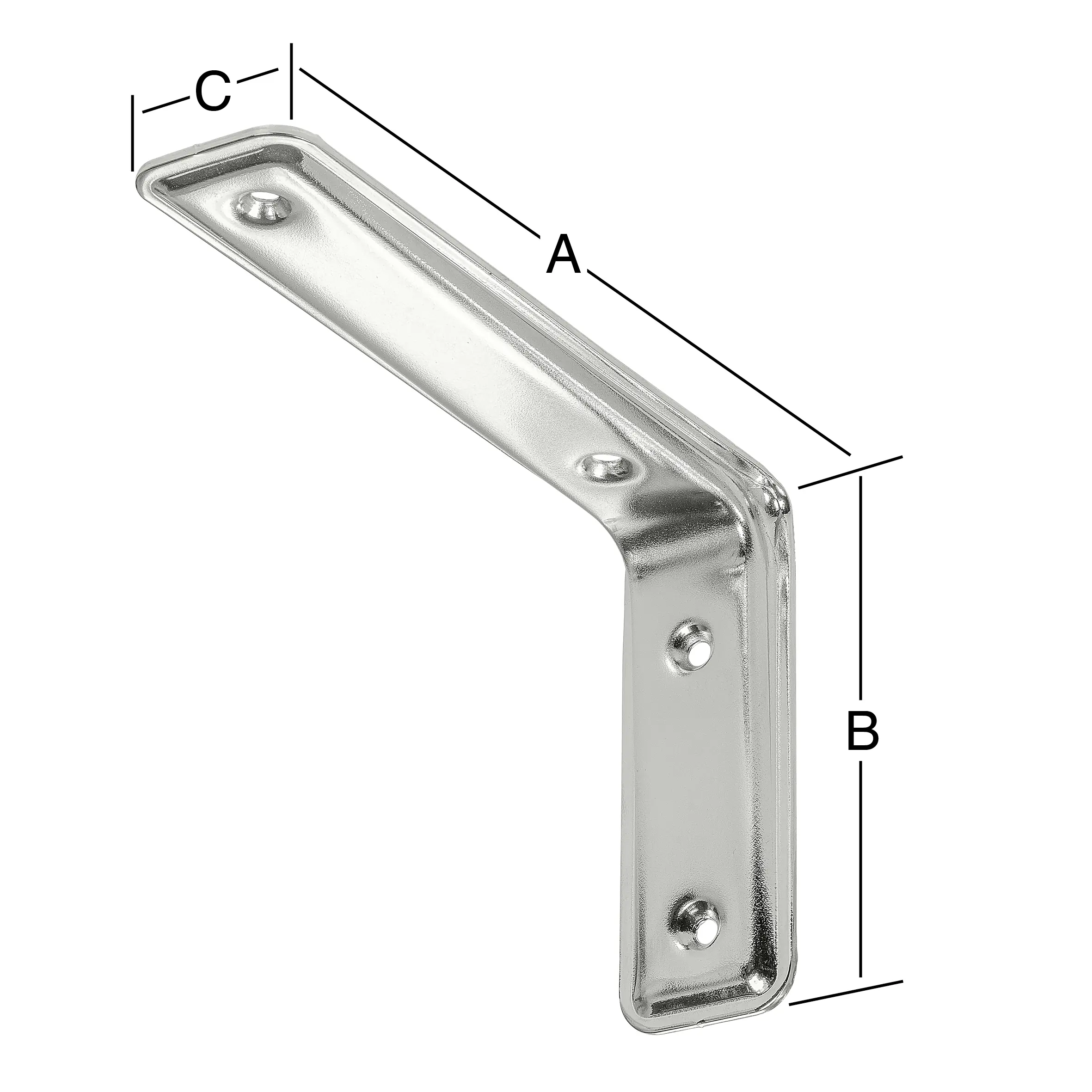 Vormann 3F-Konsolen verchromt 23.5 x 16 cm