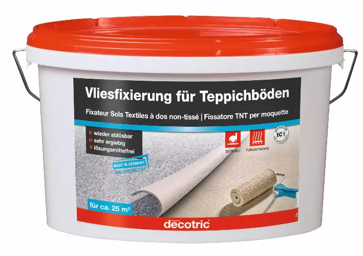 Decotric Vliesfixierung für Teppichböden 5 kg Decotric Vliesfixierung für Teppichböden 5 kg