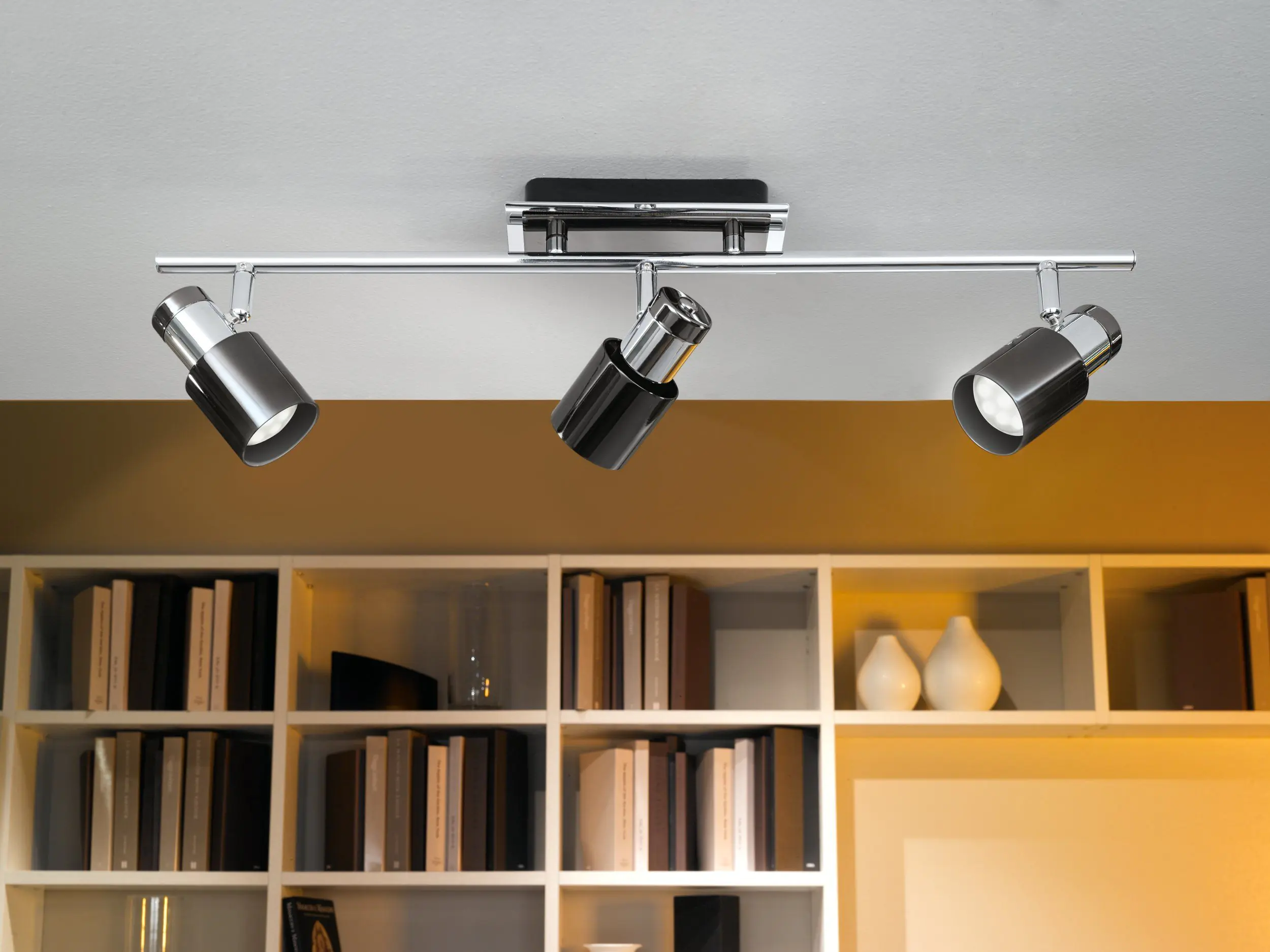 Eglo 3er Spot Davida 1 nickel-nero 58 x 7 cm GU10, warmweiß Eglo 3er Spot Davida 1 nickel-nero 58 x 7 cm GU10, warmweiß