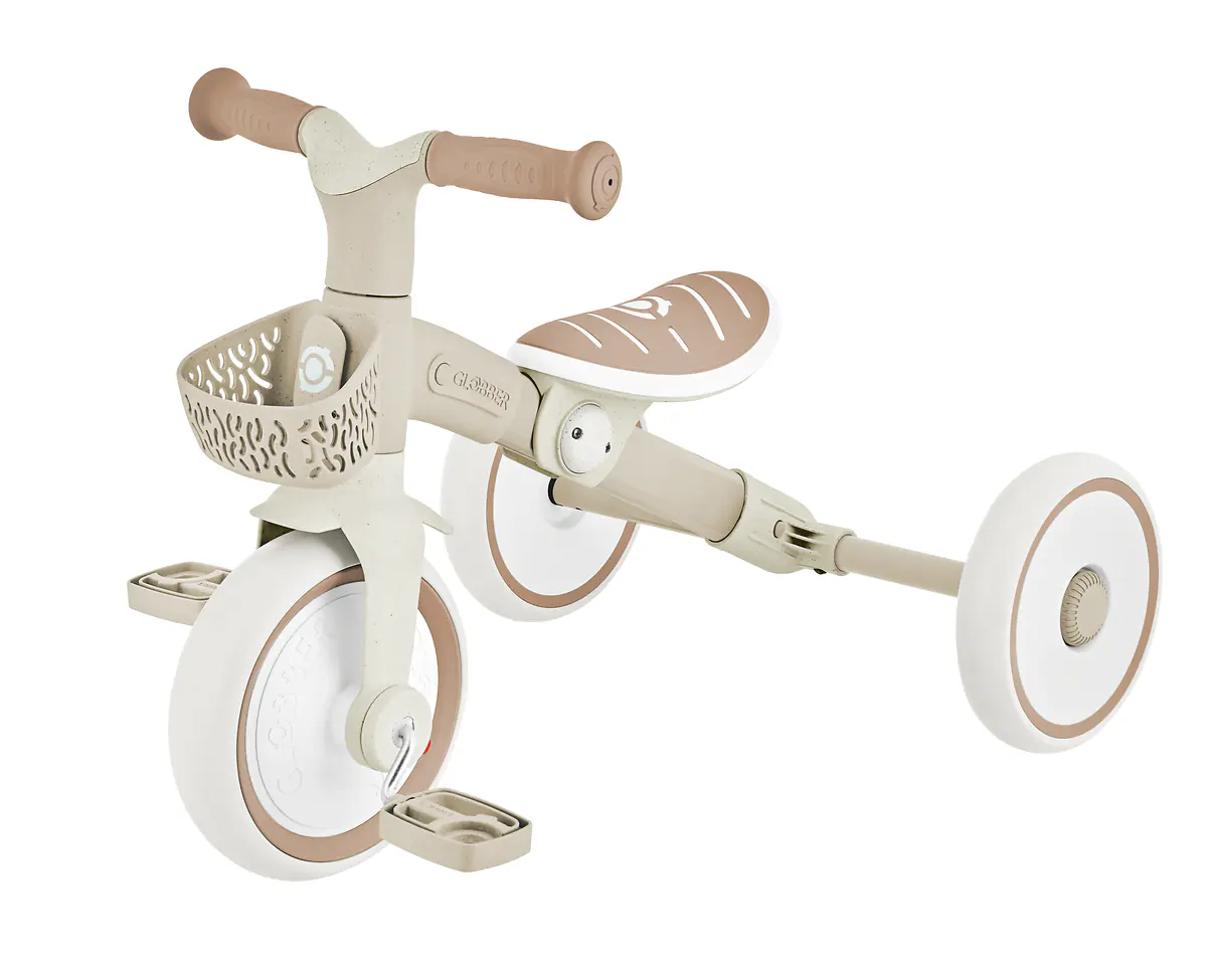Globber Dreirad für Kinder Learning Trike 2-in-1 Plus Eco taupe