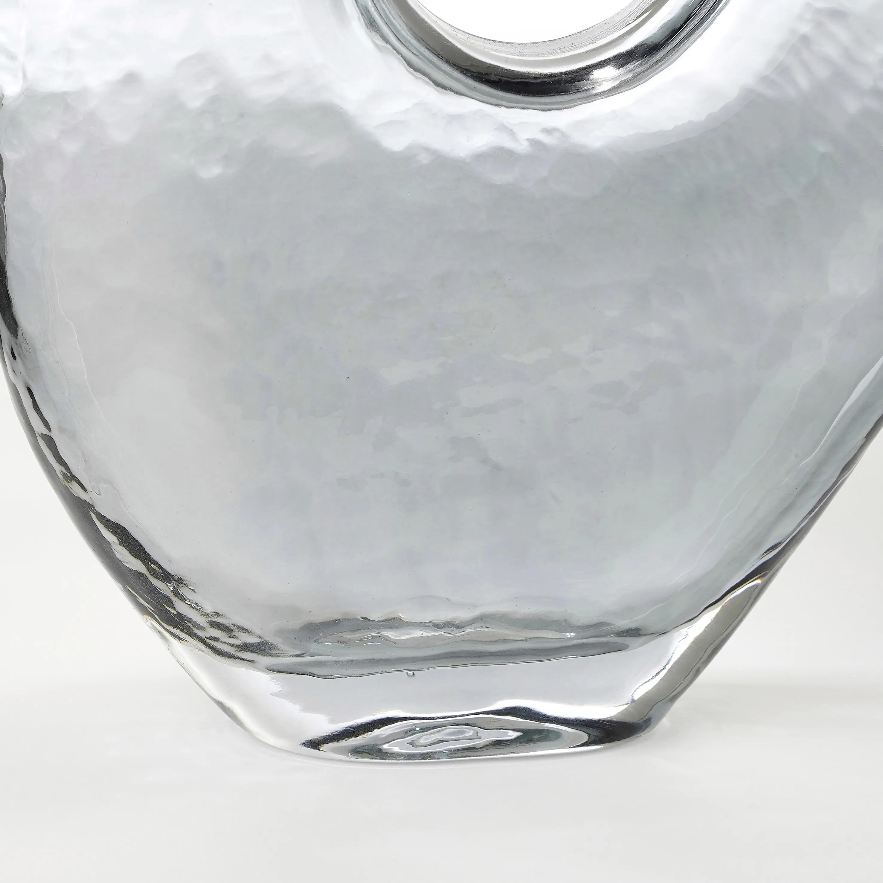 Mica Vase Jay Glas grau 22,5 cm