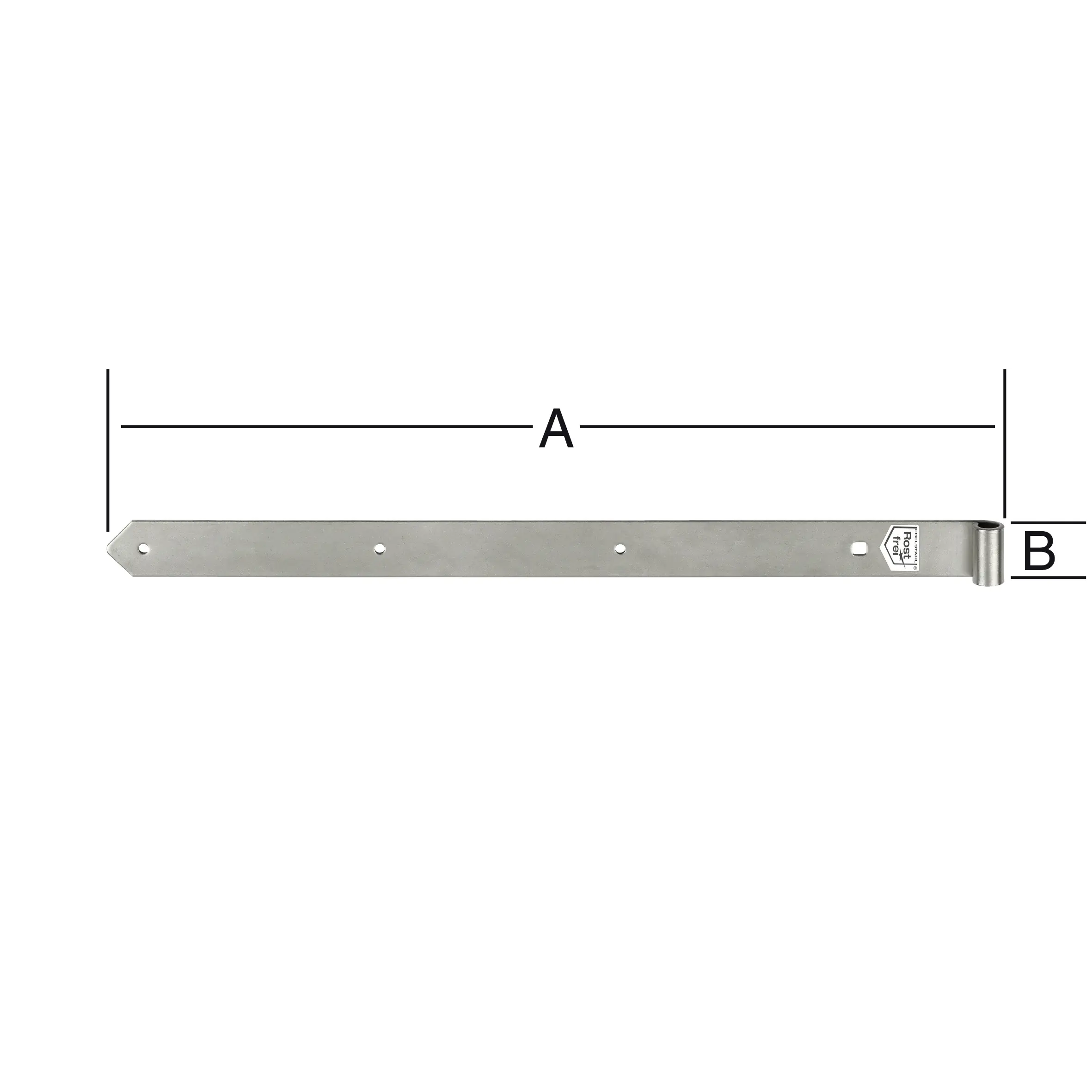 Vormann Ladenbänder schwer 600 x 45 x 16 mm