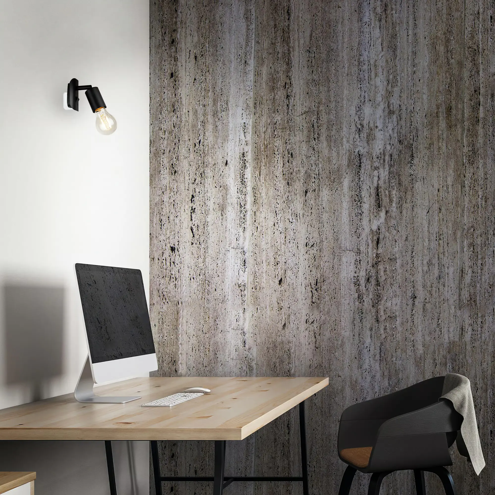 Briloner Steckerleuchte Batita schwarz E14, max. 25 W