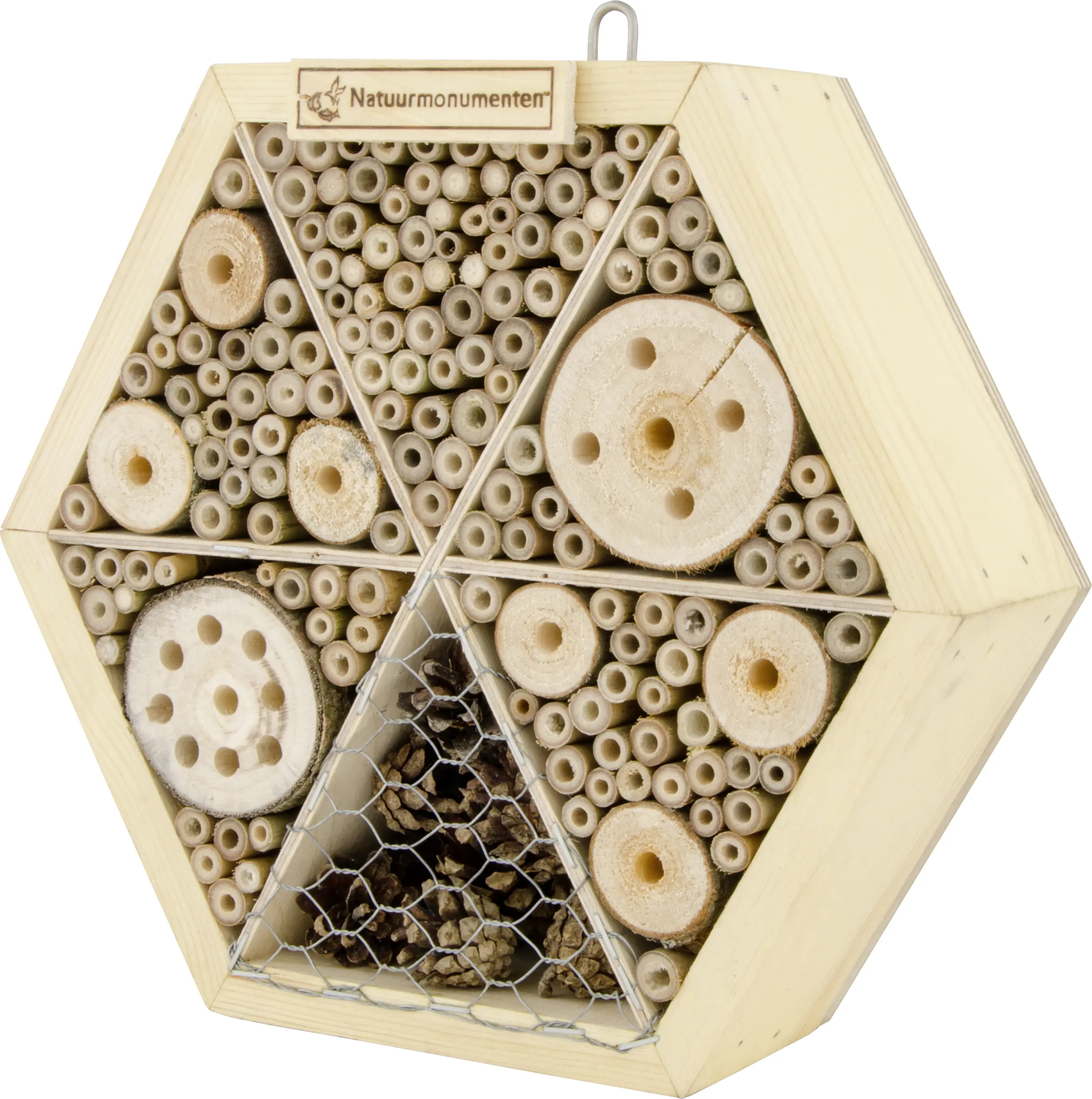CJ Wildlife Insektenhaus Hexagon natur 8 x 25,1 x 25,1 cm