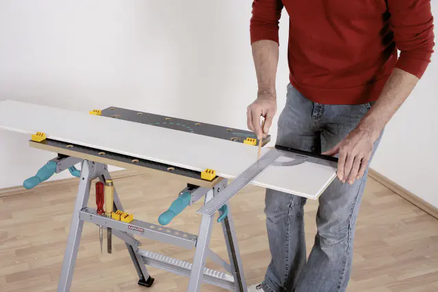Wolfcraft Spanntisch Master 200 MDF Arbeitsfläche 64,5 x 30,0 cm