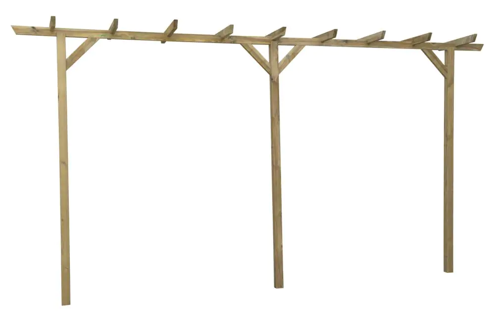 Pergola 450 x 233 x 60 cm, kesseldruckimprägniert