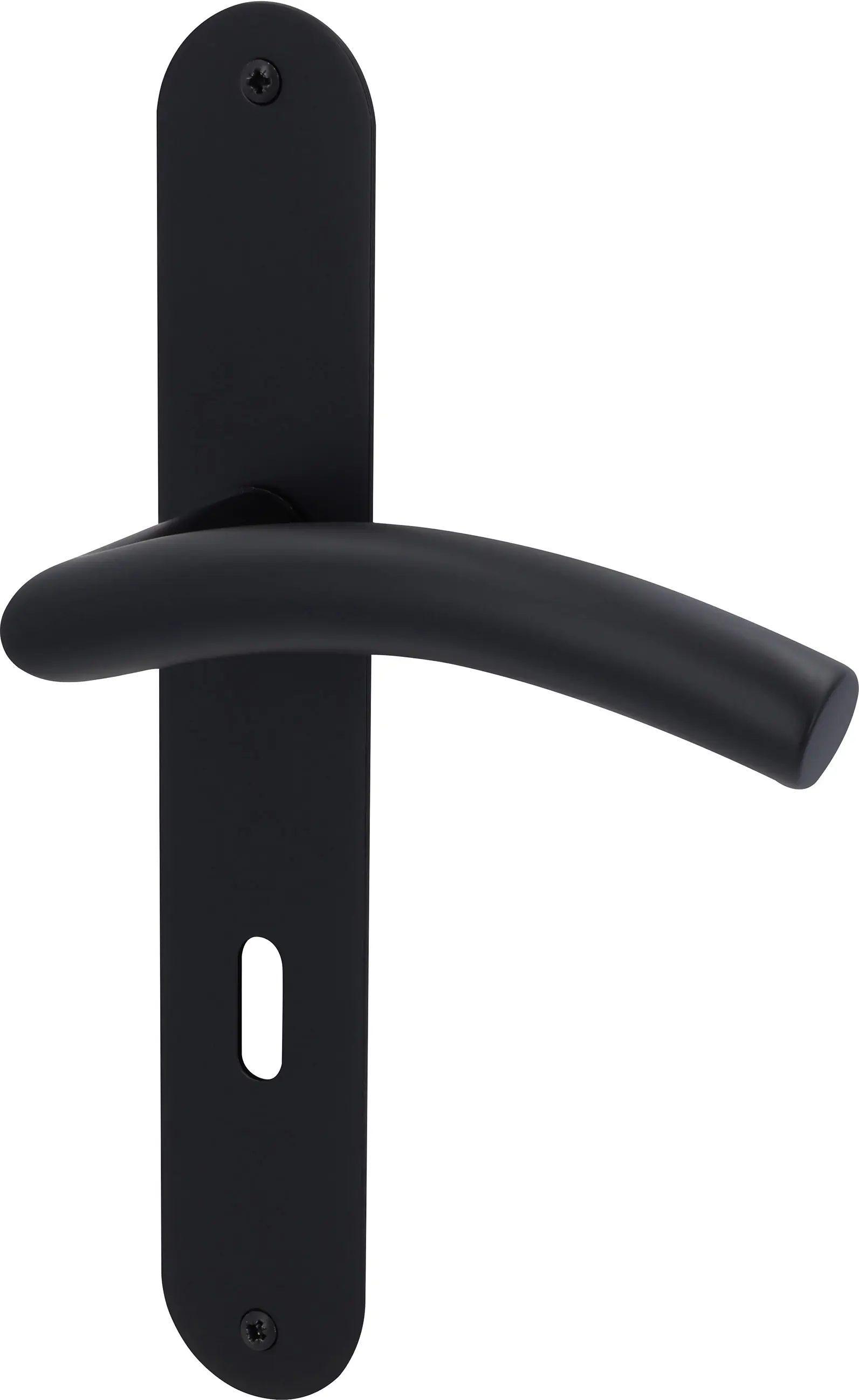 Alpertec Türgarnitur Langschild Mauritius BB Edelstahl schwarz matt 23,5 x 4 cm