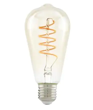 Eglo LED Leuchtmittel Edison ST64 E27 4W amber