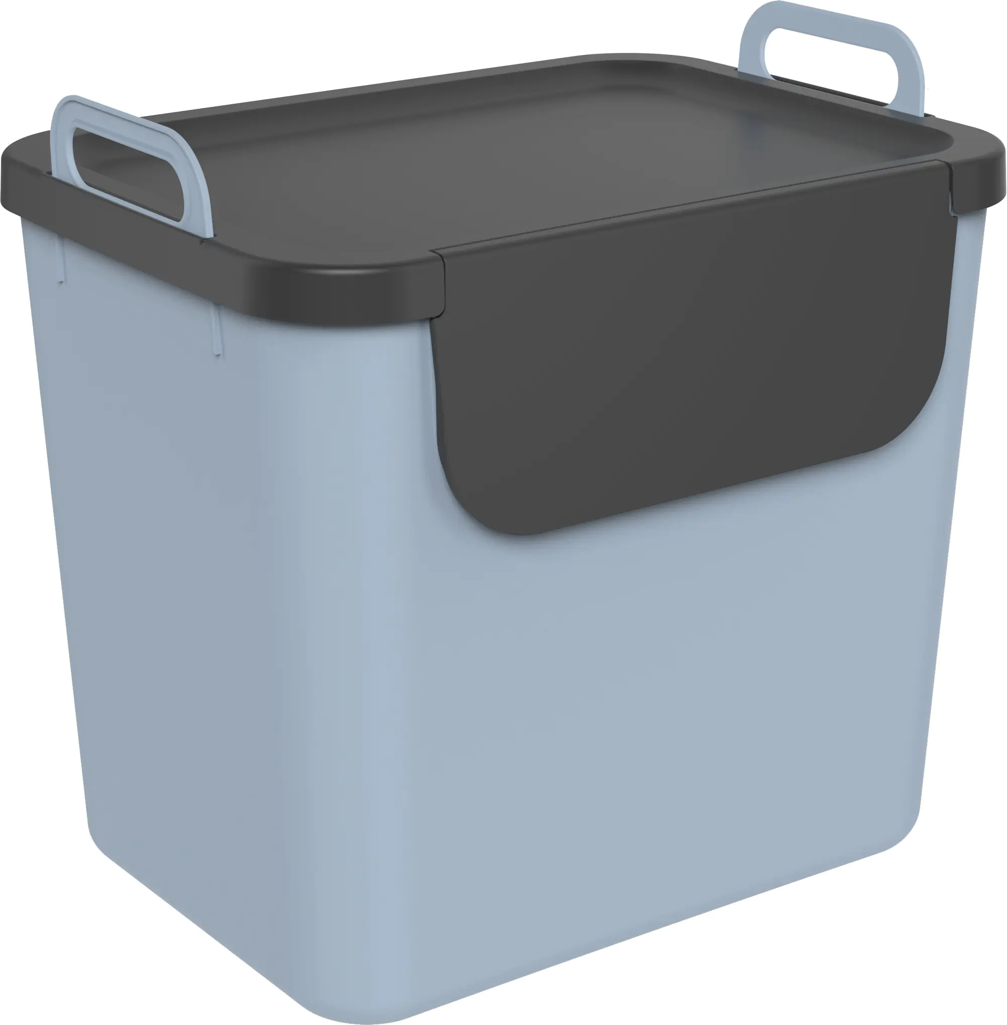 Rotho Mülltrennungssystem Jive 30 L blauschwarz Recyclingbehälter