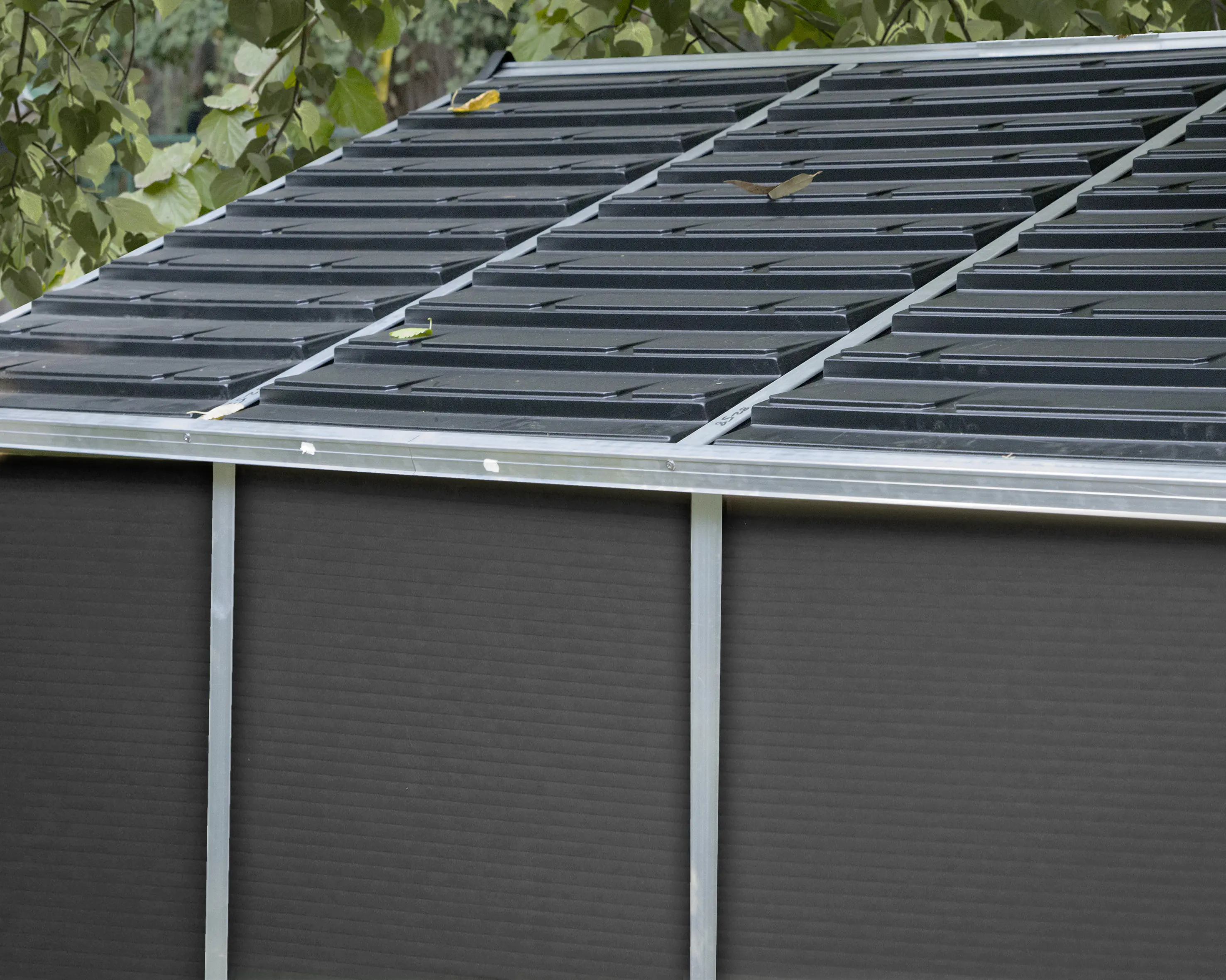 Canopia Gerätehaus Rubicon Alu grau 377 x 227 cm