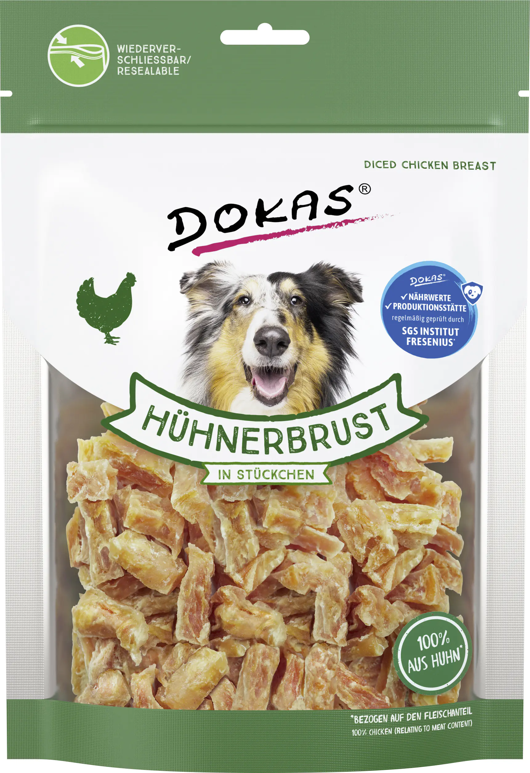 Dokas Hühnerbrust in Stückchen 200 g