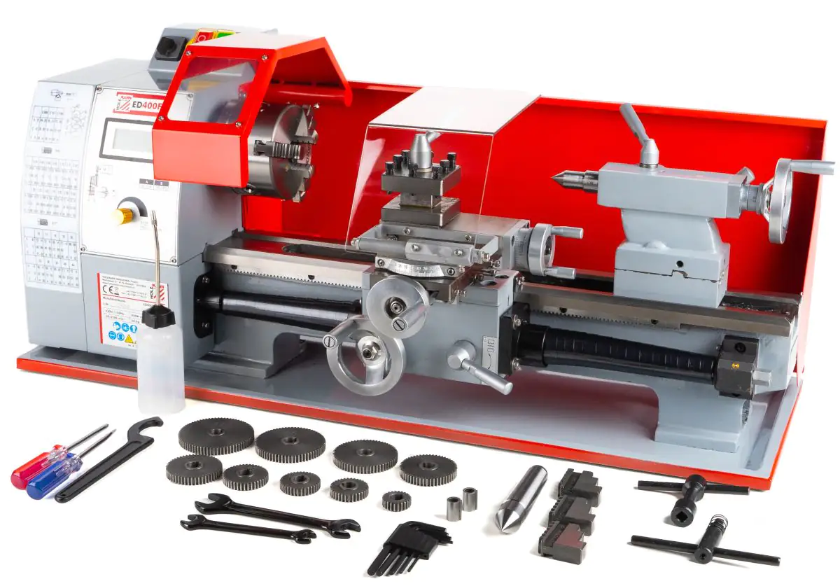9120039901329_2 Holzmann Tischdrehmaschine ED400FD_230V Rechts-Linkslauf schaltbar