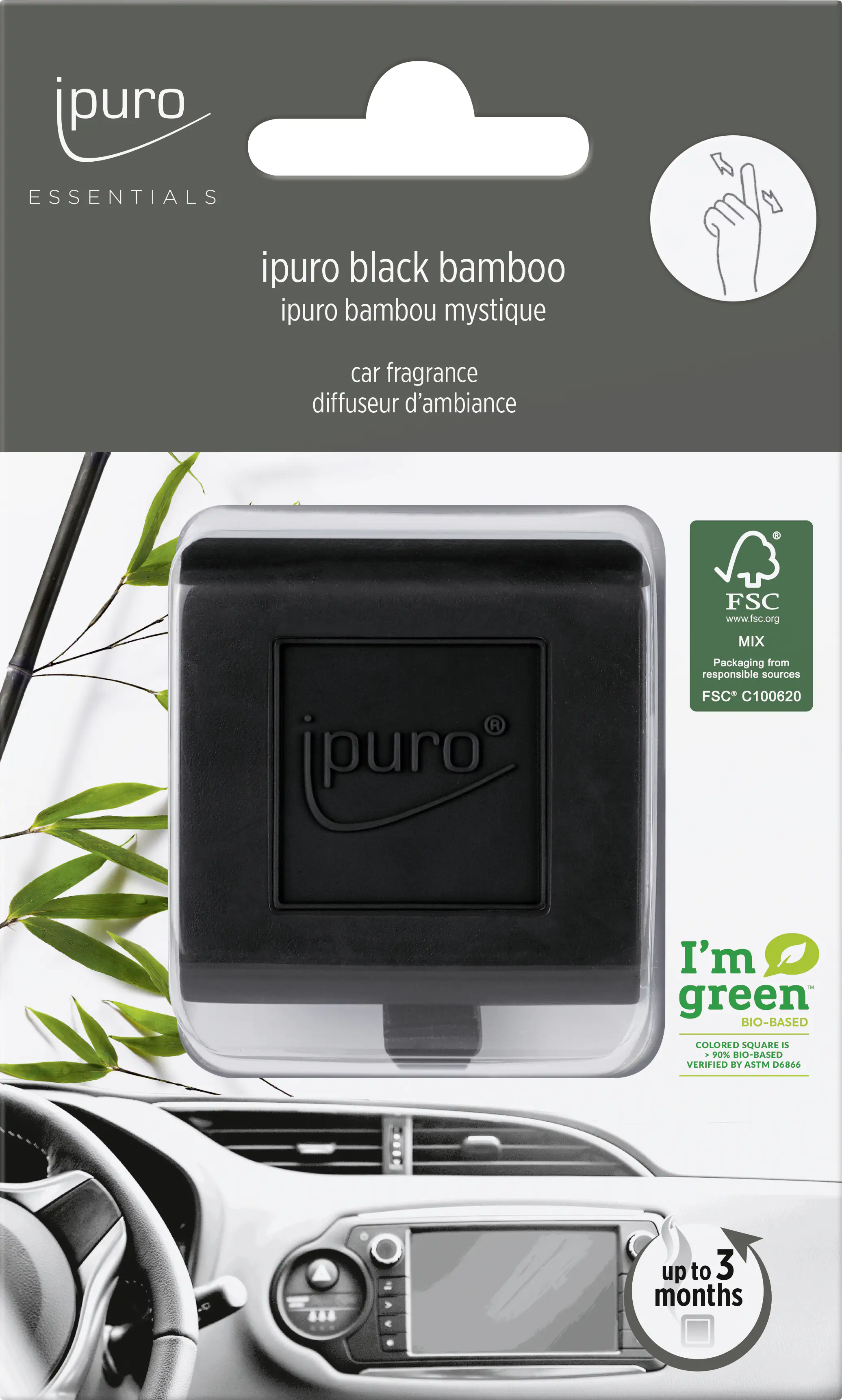 ipuro Essentials Autoduft Black Bamboo