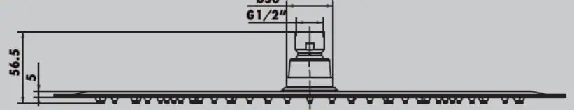 Primaster Kopfbrause Davao chrom Ø 40 cm