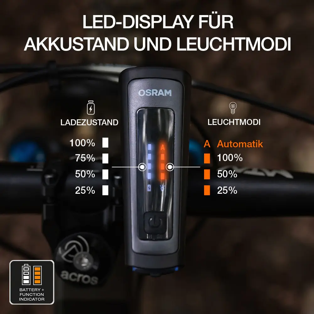 Osram LED-Fahrradlicht-Set Race 100 wiederaufladbar