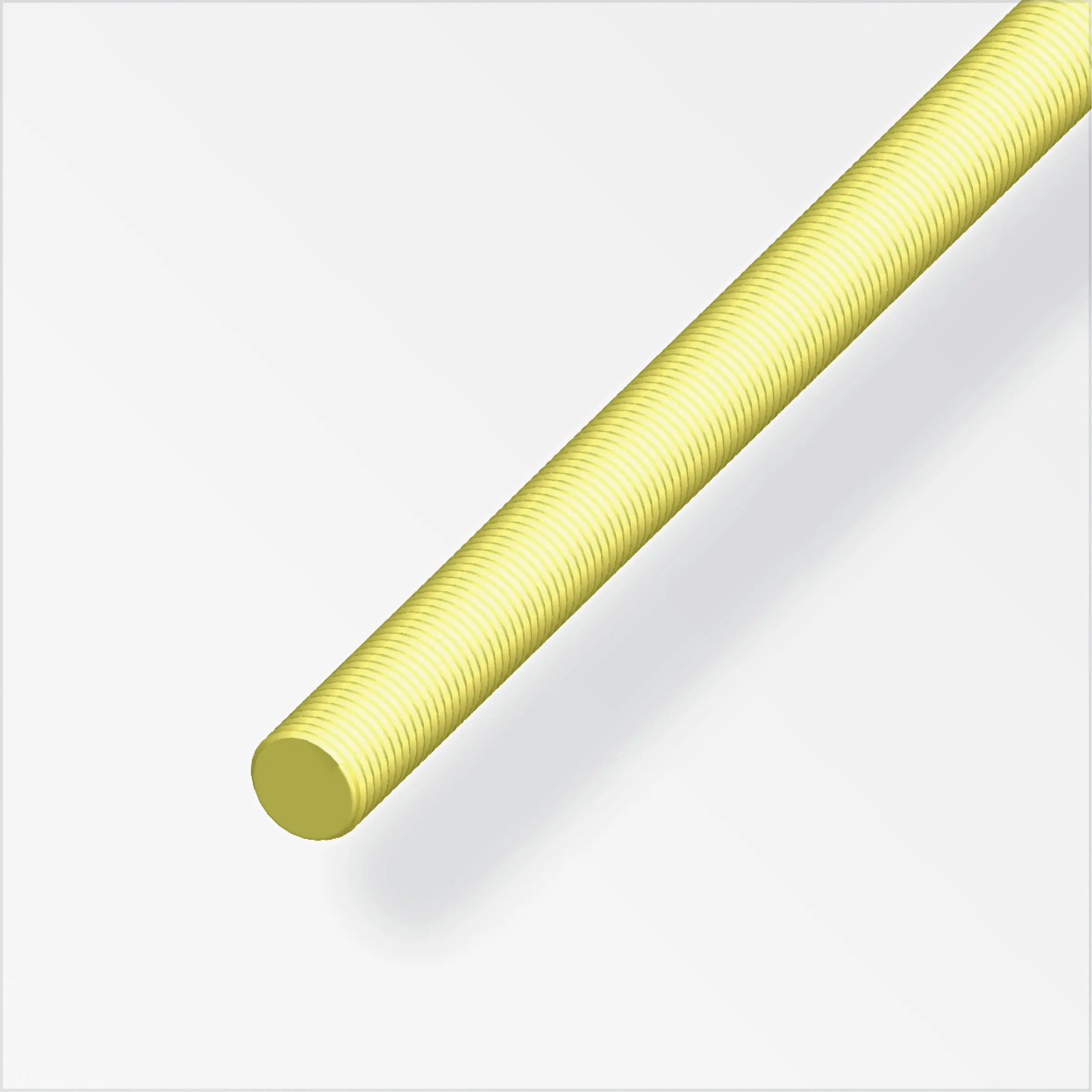 alfer Gewindestange M6 - 1 m Messing roh