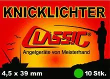 Classic Knicklichter 10 Stück 4,5x39mm/grün