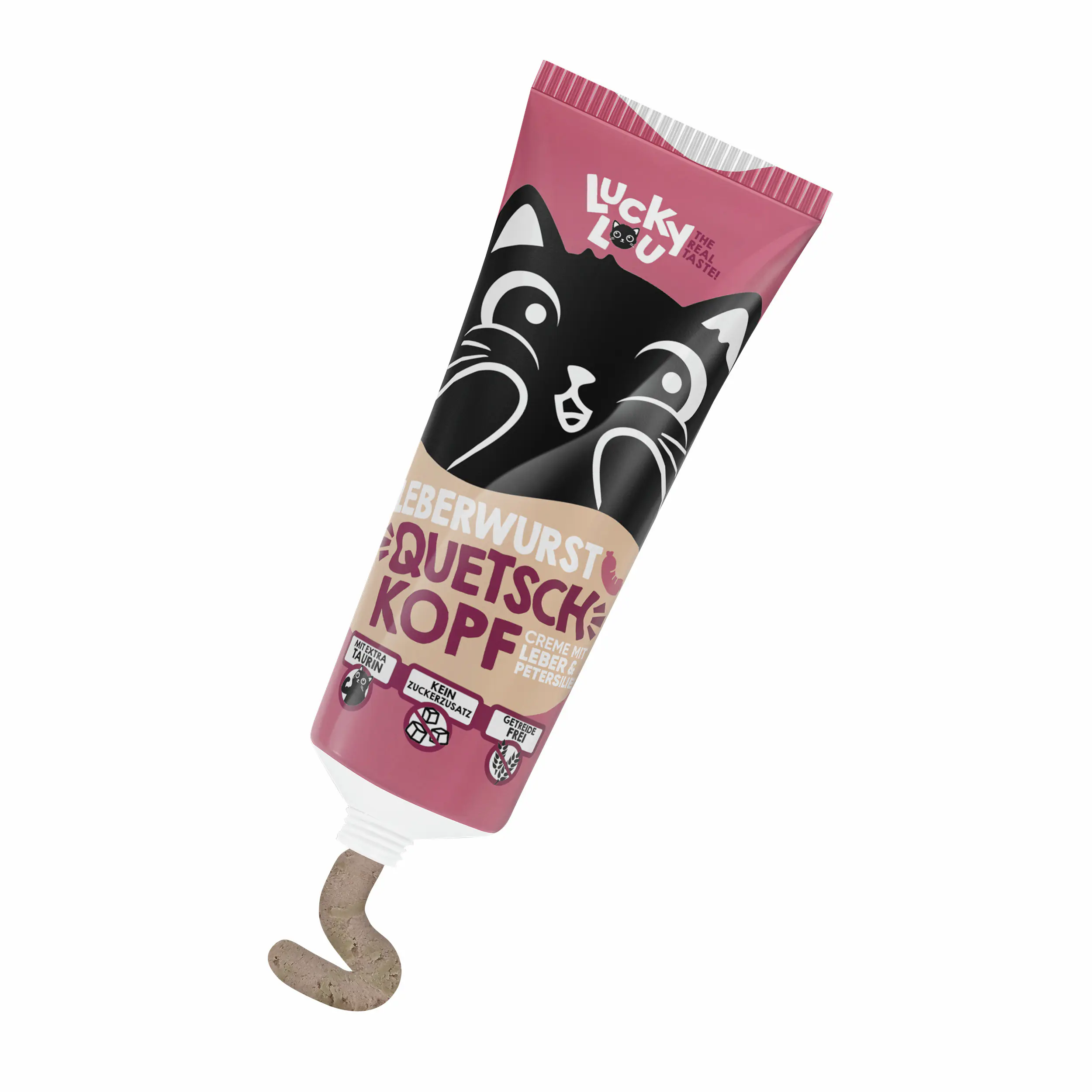 Lucky Lou Quetschkopf Katzensnack getreidefrei 75 g Leberwurst