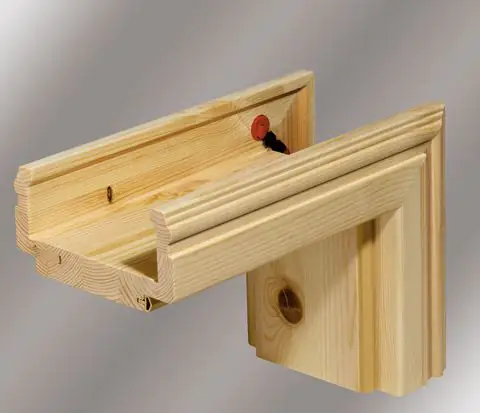 Borne Zarge Kiefer roh 61 cm DIN links profiliert