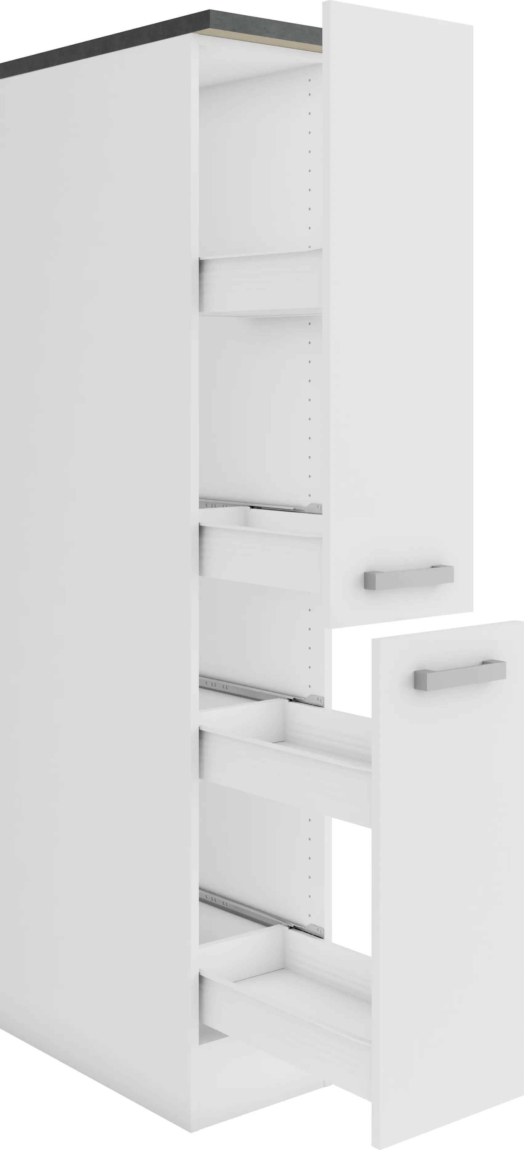 Optifit Apothekerschrank Oslo 214 weiß 30 cm