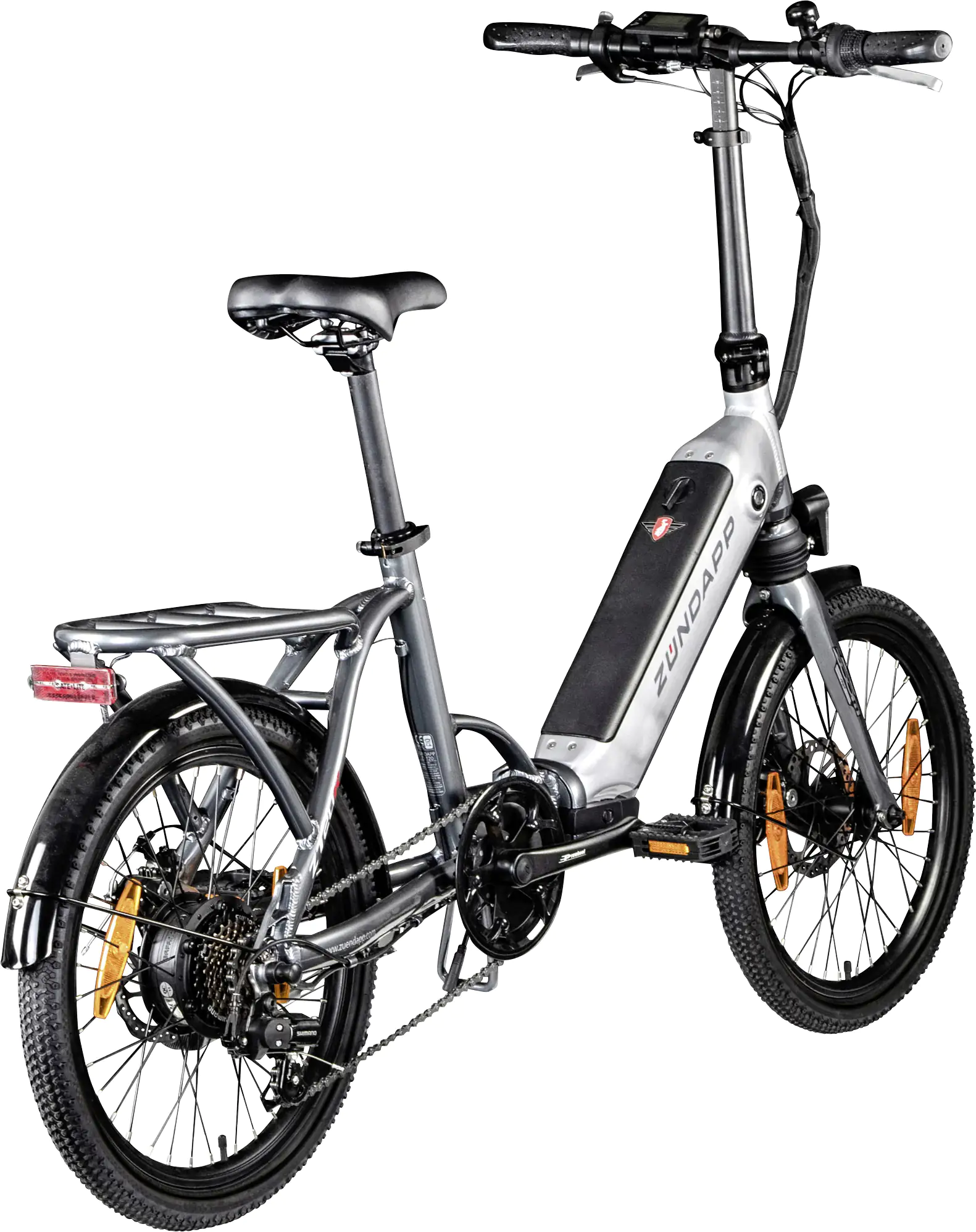 Zündapp E-Bike Faltrad ZT20R 20 Zoll RH 36cm 6-Gang 468 Wh grau