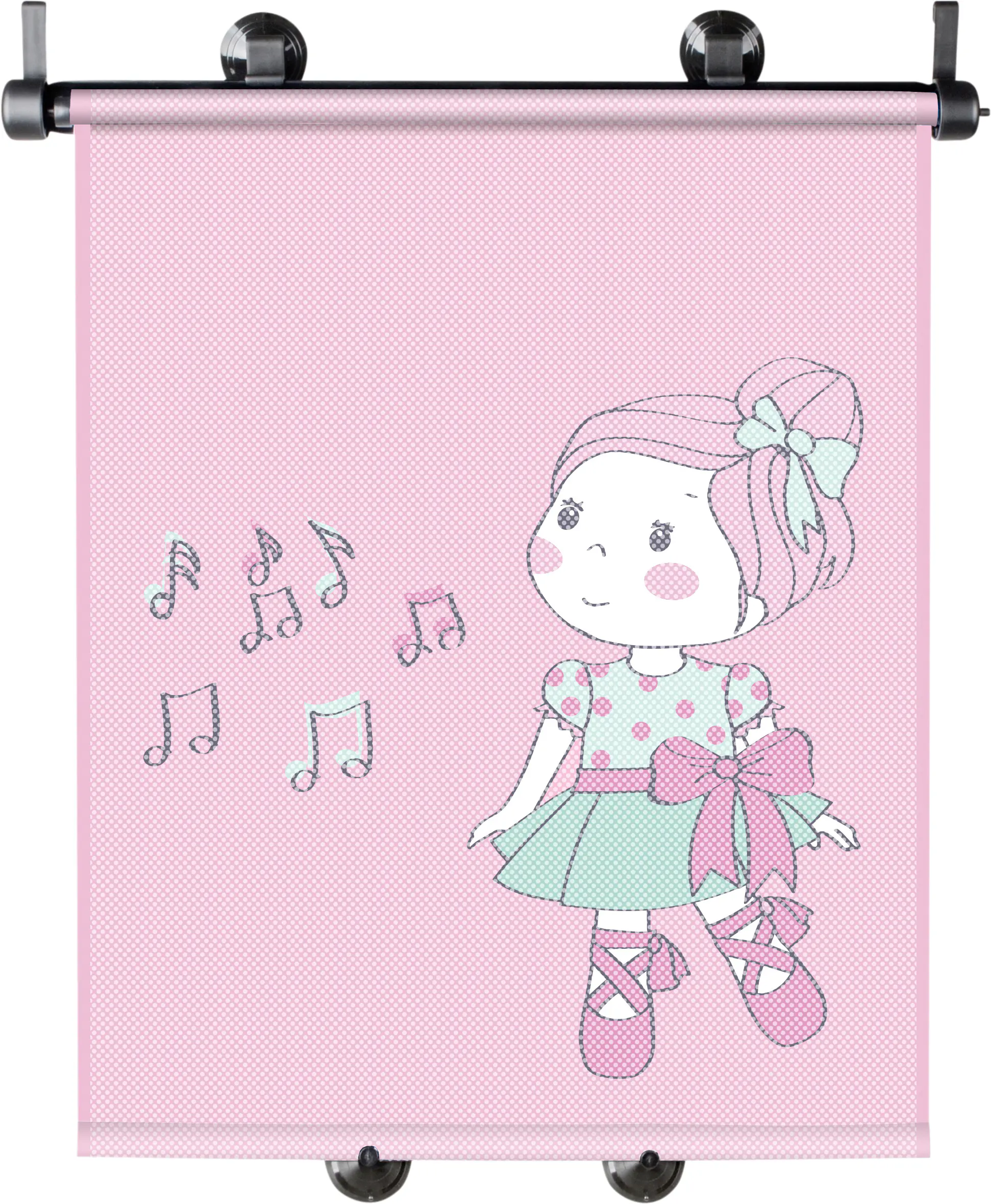 Walser Sonnenrollo Set Ballet Doll rosa 2-teilig