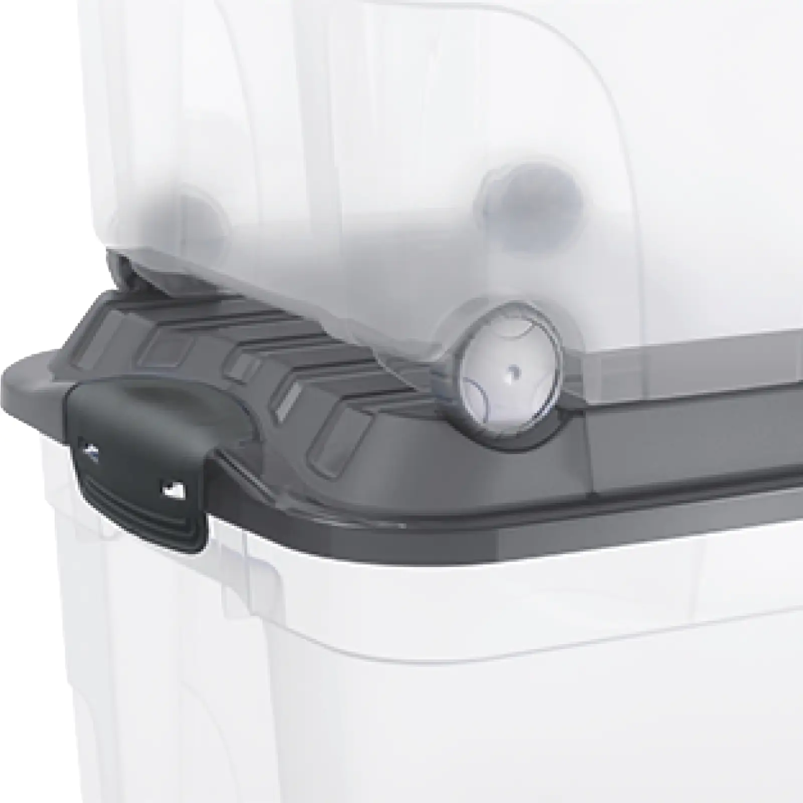 Rotho Aufbewahrungsbox Roller 6 mit Rollen und Deckel 57 L linnea pink