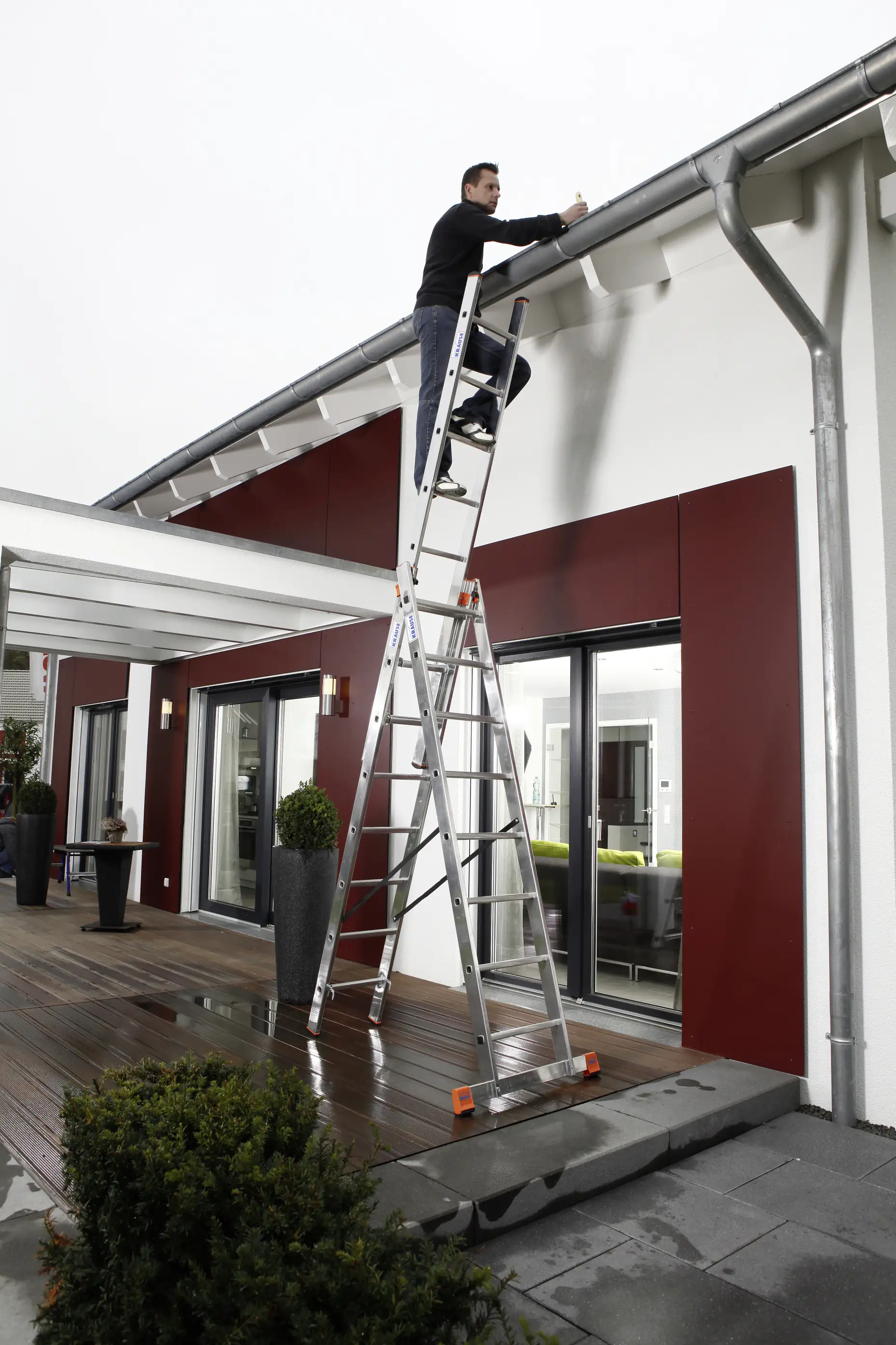 4009199129741_2183474 Krause Aluminium-Vielzweckleiter MONTO Tribilo mit Treppenfunktion 6,05 m