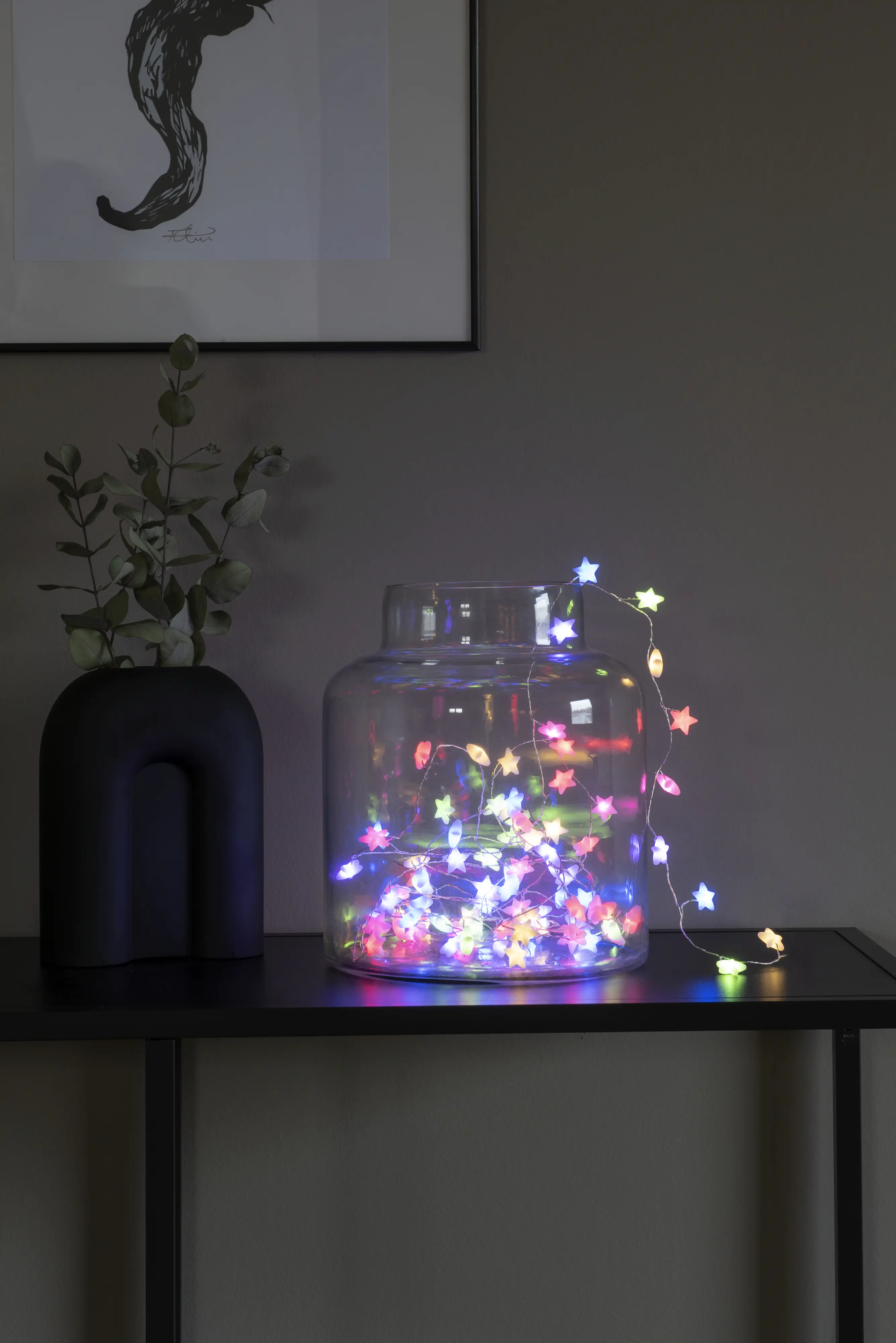 Konstsmide LED Sternenlichterkette Innen 90 bunte Dioden 9,45 m